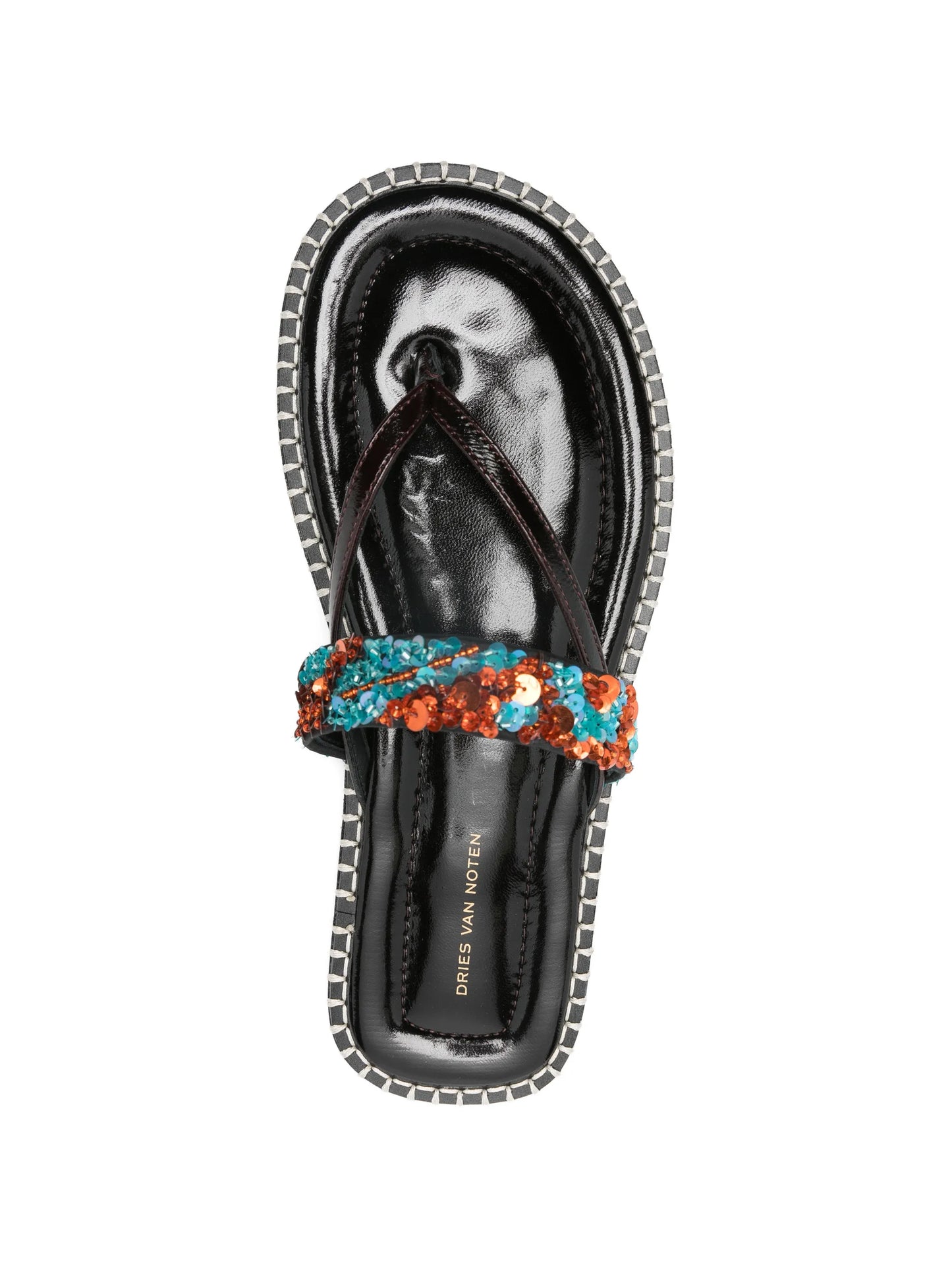 sequin-embellishment sandals