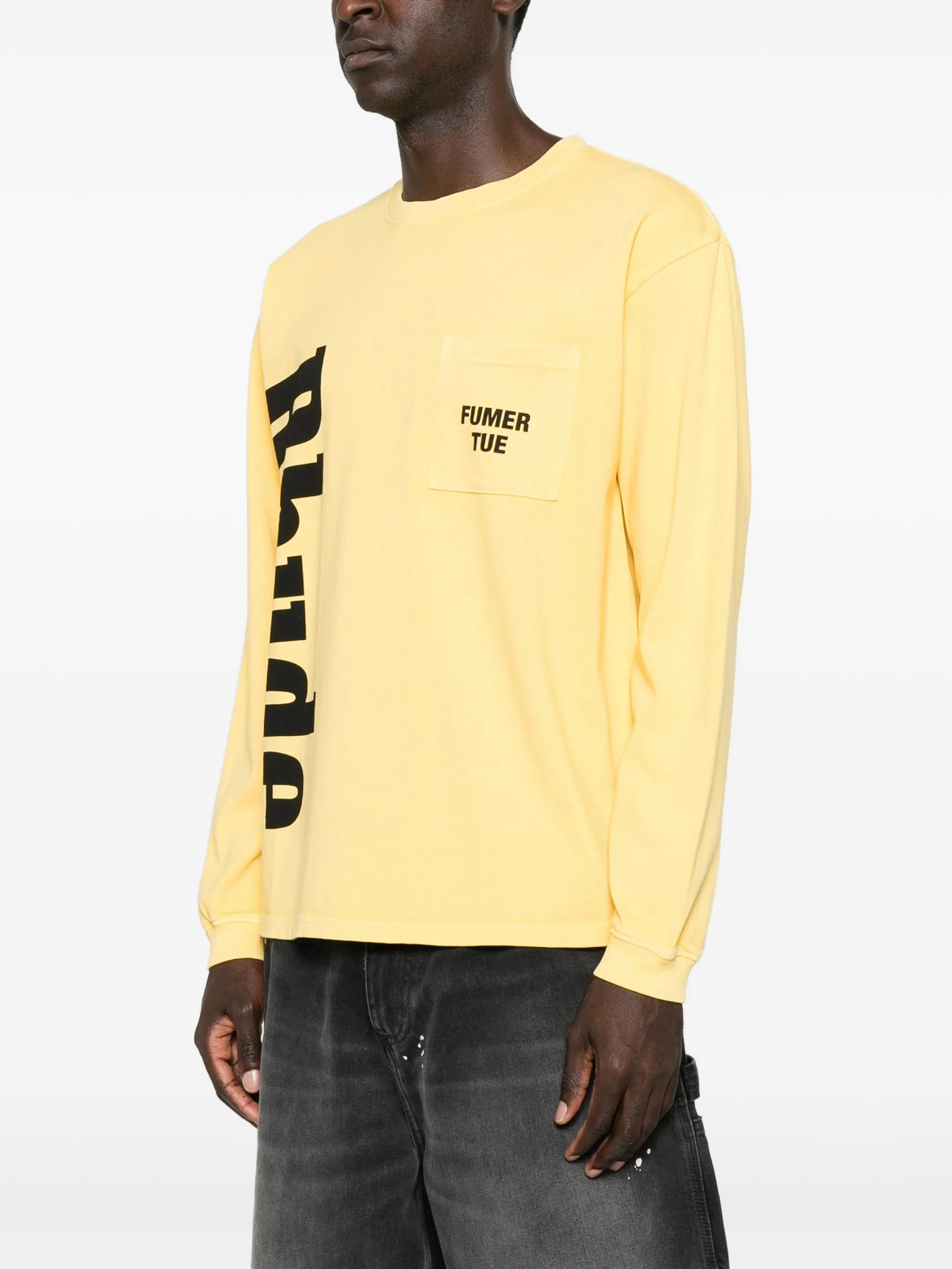 logo-print pocket T-shirt