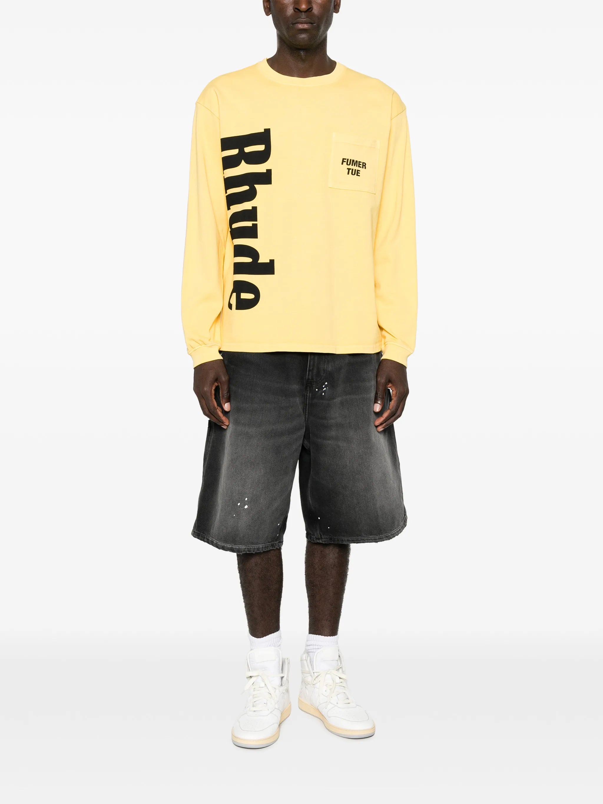 logo pocket ls T-shirt