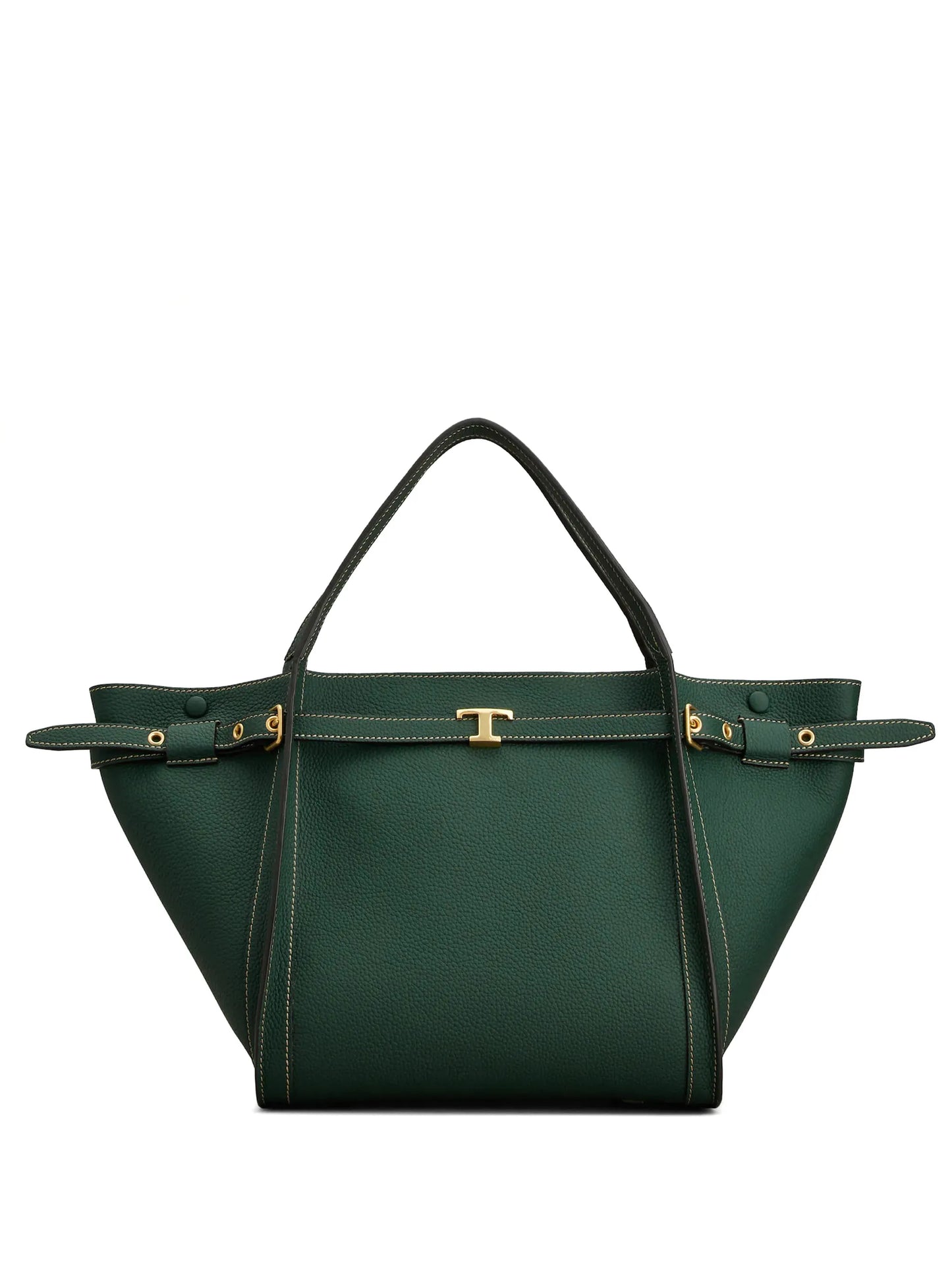 small leather shopping tote bag