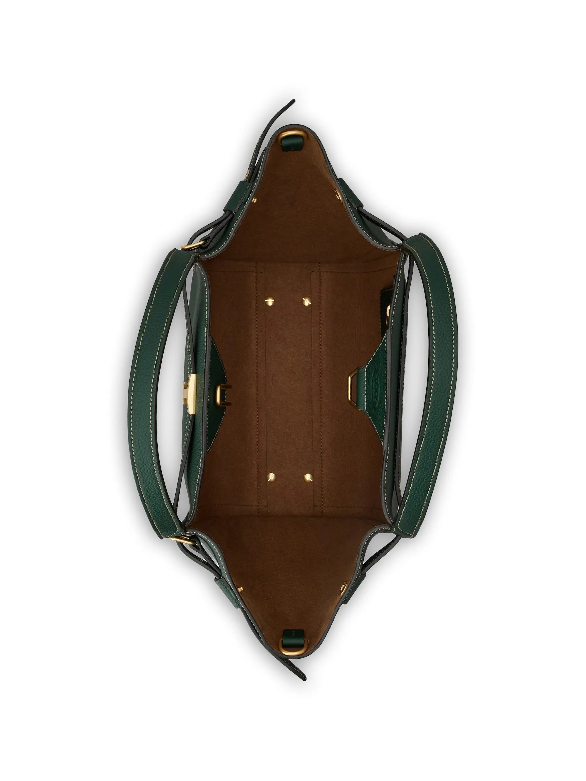 small leather shopping tote bag