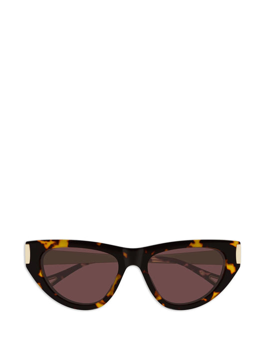 cat-eye tortoiseshell-effect sunglasses