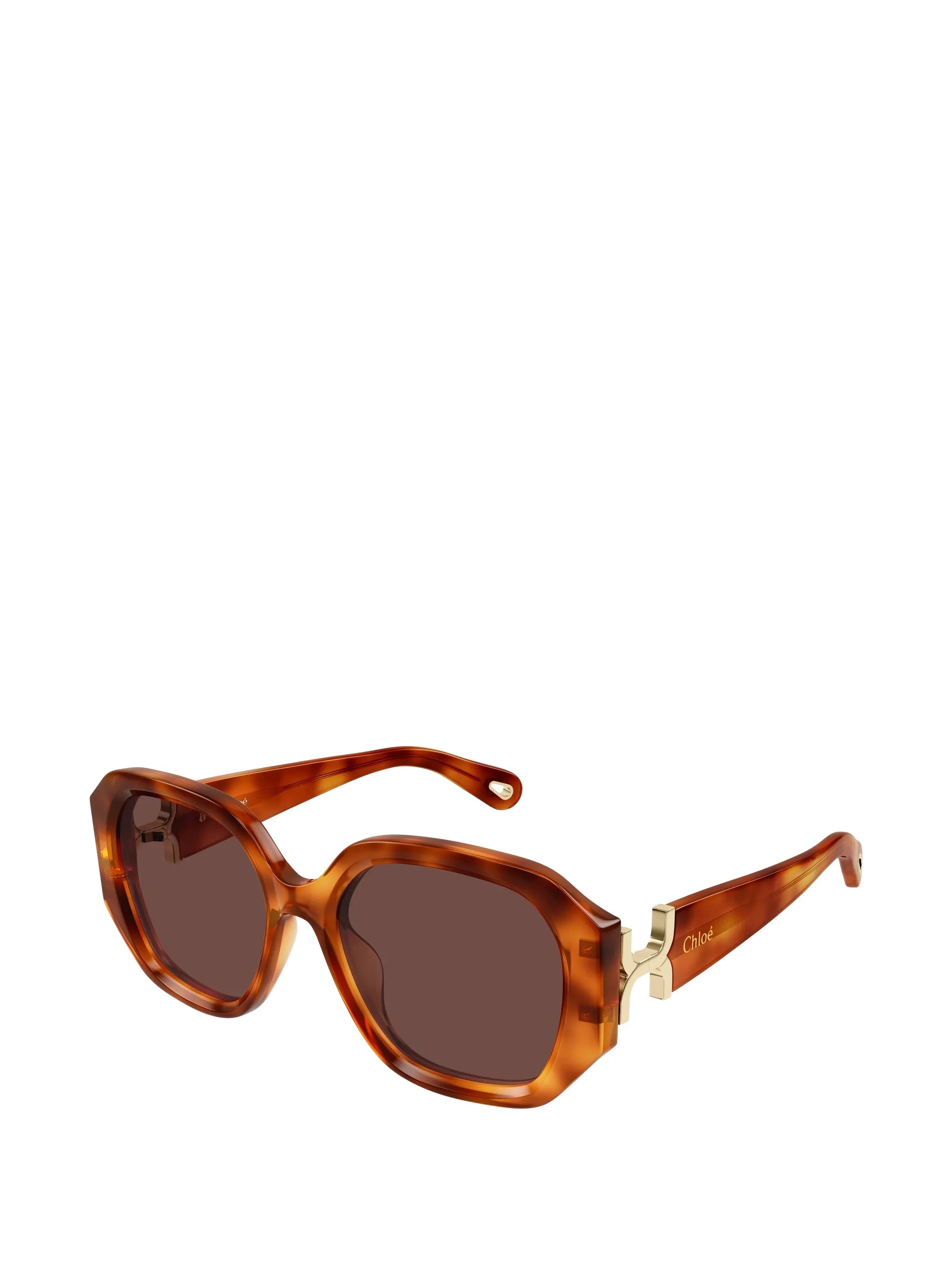 geometric-frame sunglasses