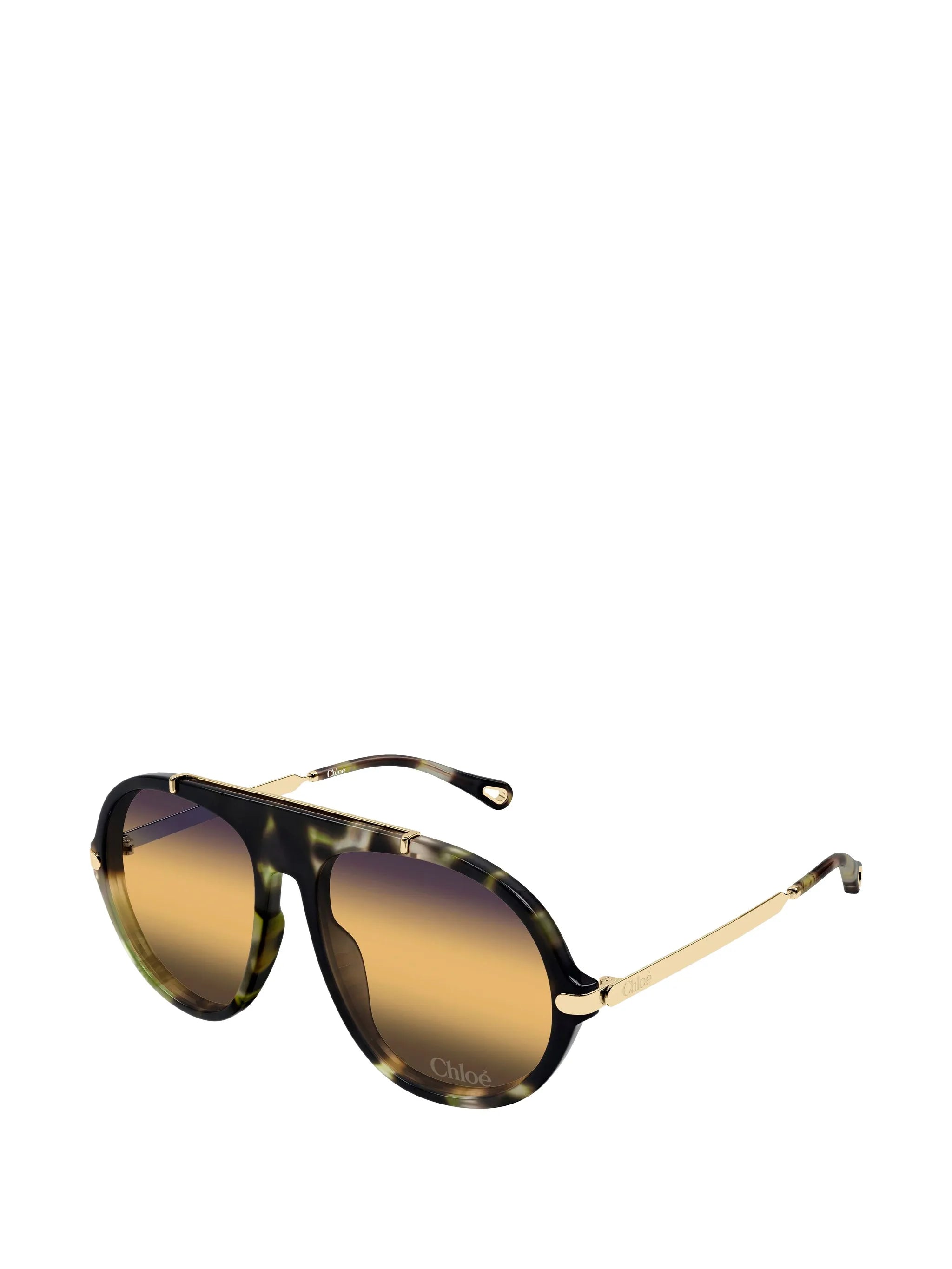 tortoiseshell-effect sunglasses