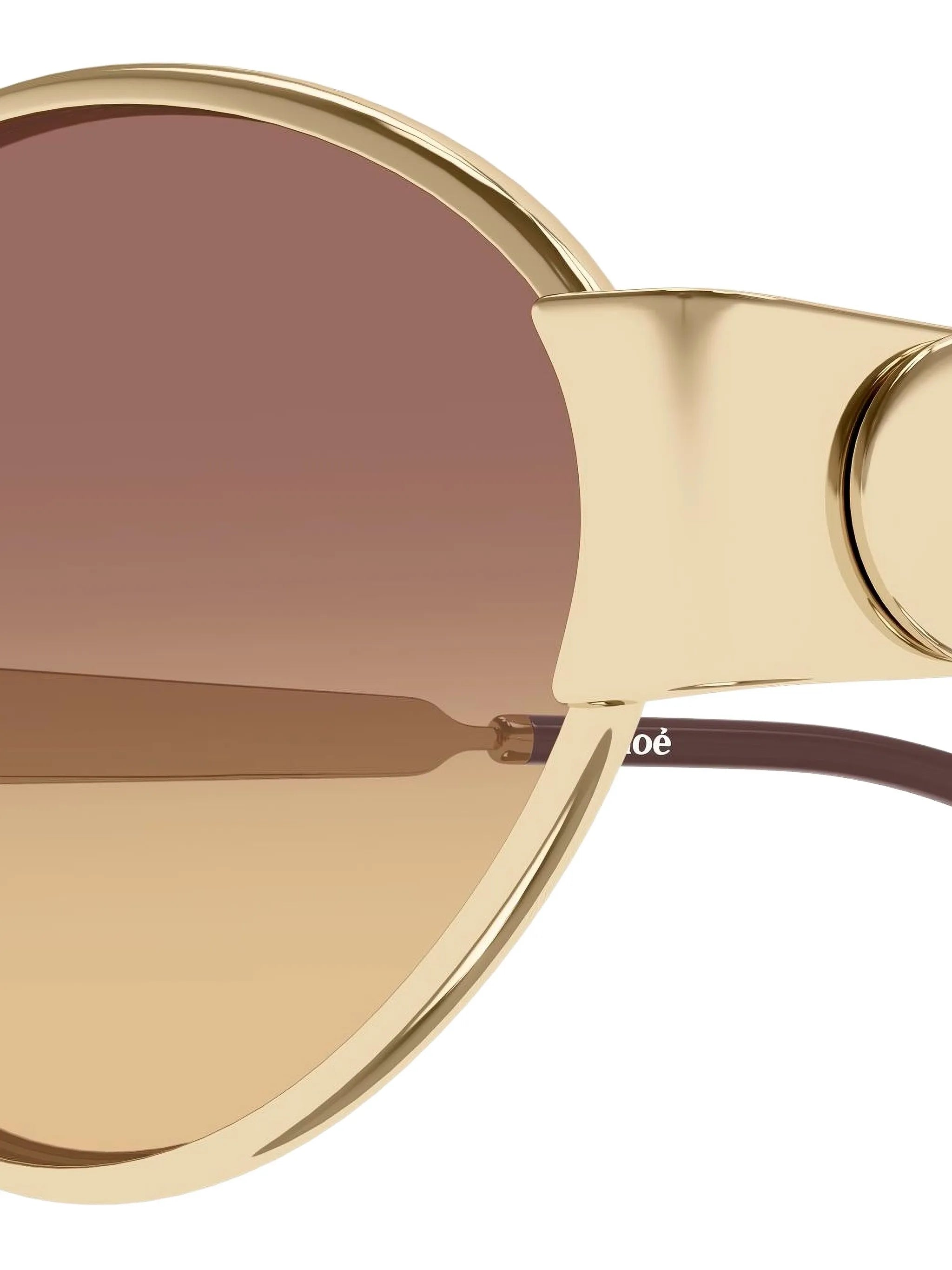oval-frame sunglasses