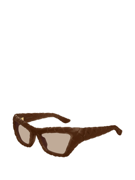 woven cat-eye sunglasses