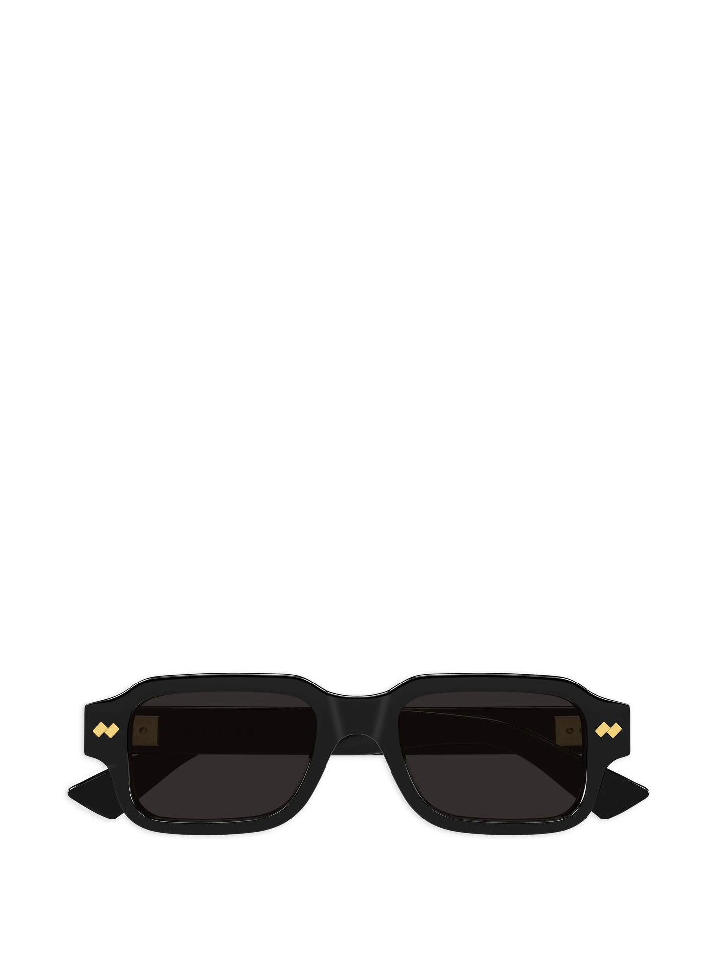 rectangular gold-detail sunglasses
