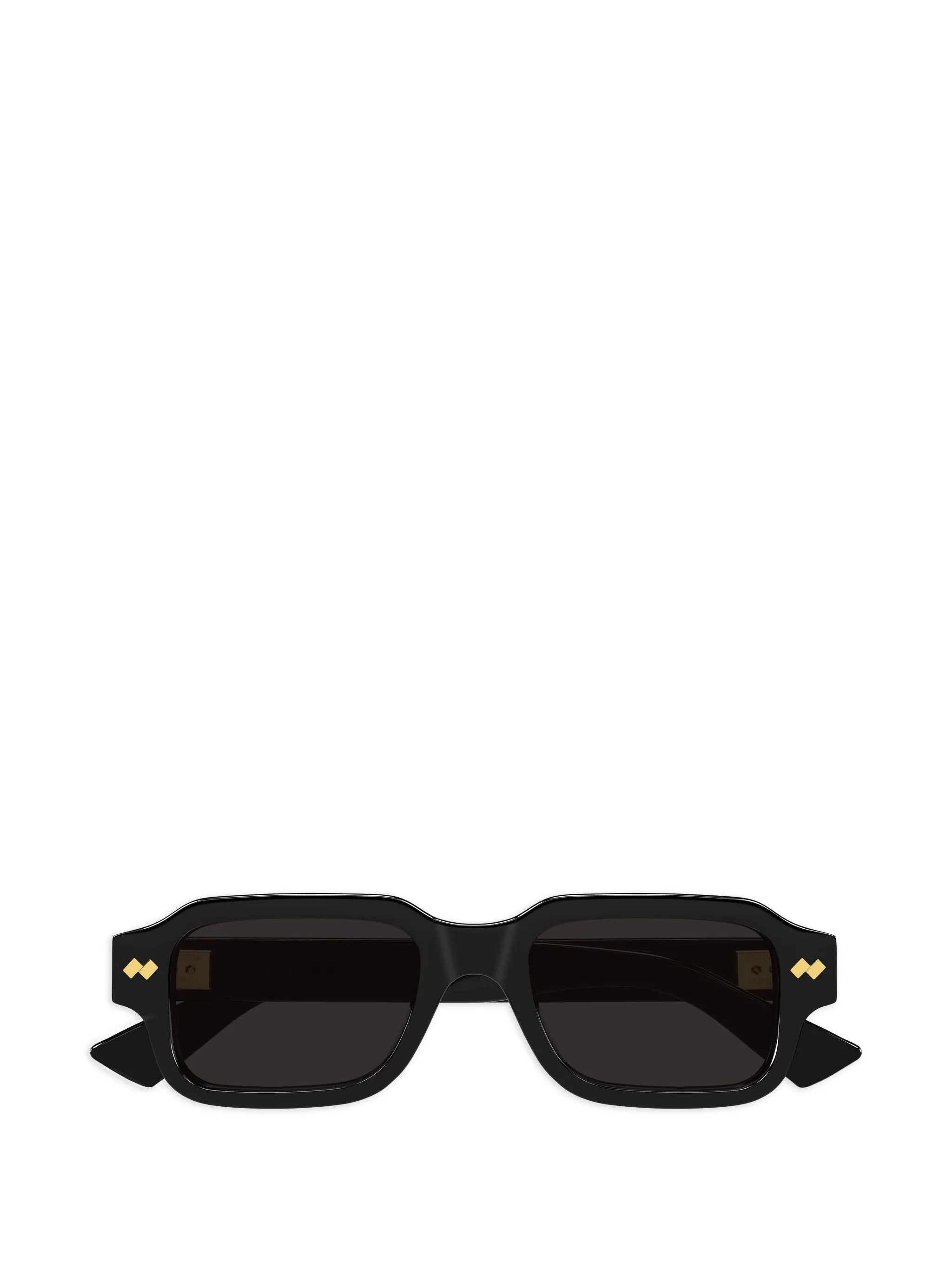 Intrecciato rectangular-frame sunglasses