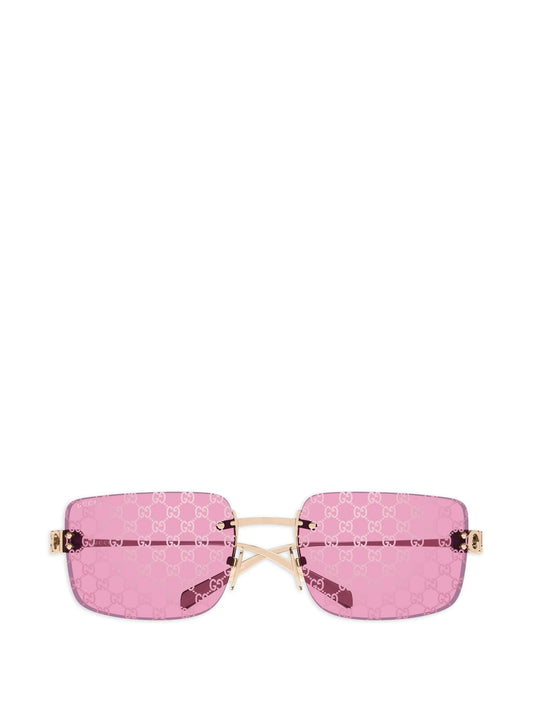 rimless sunglasses