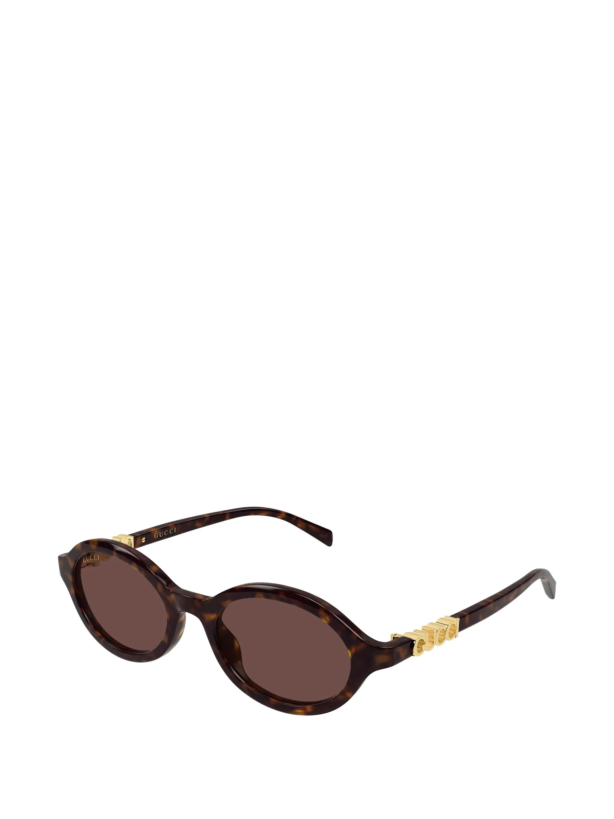 3D Block Logo oval sunglasses