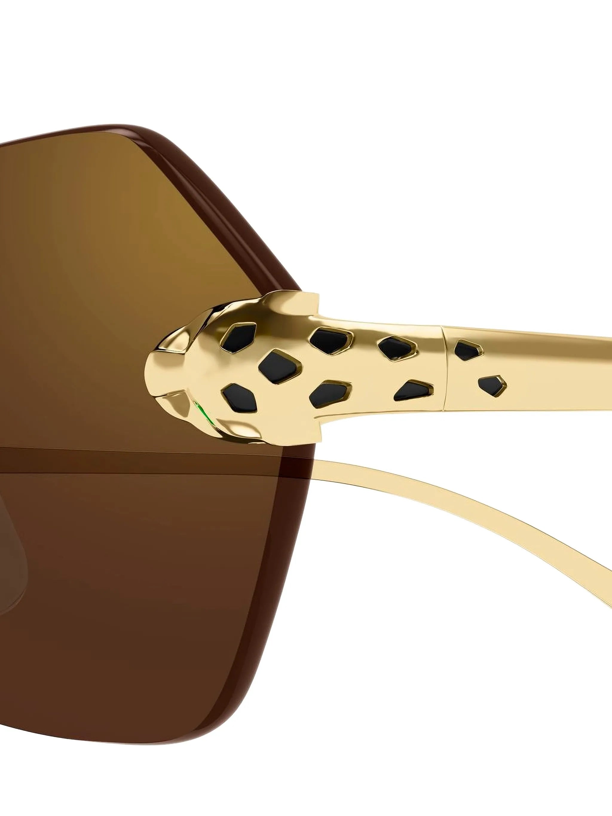 geometric rimless sunglasses