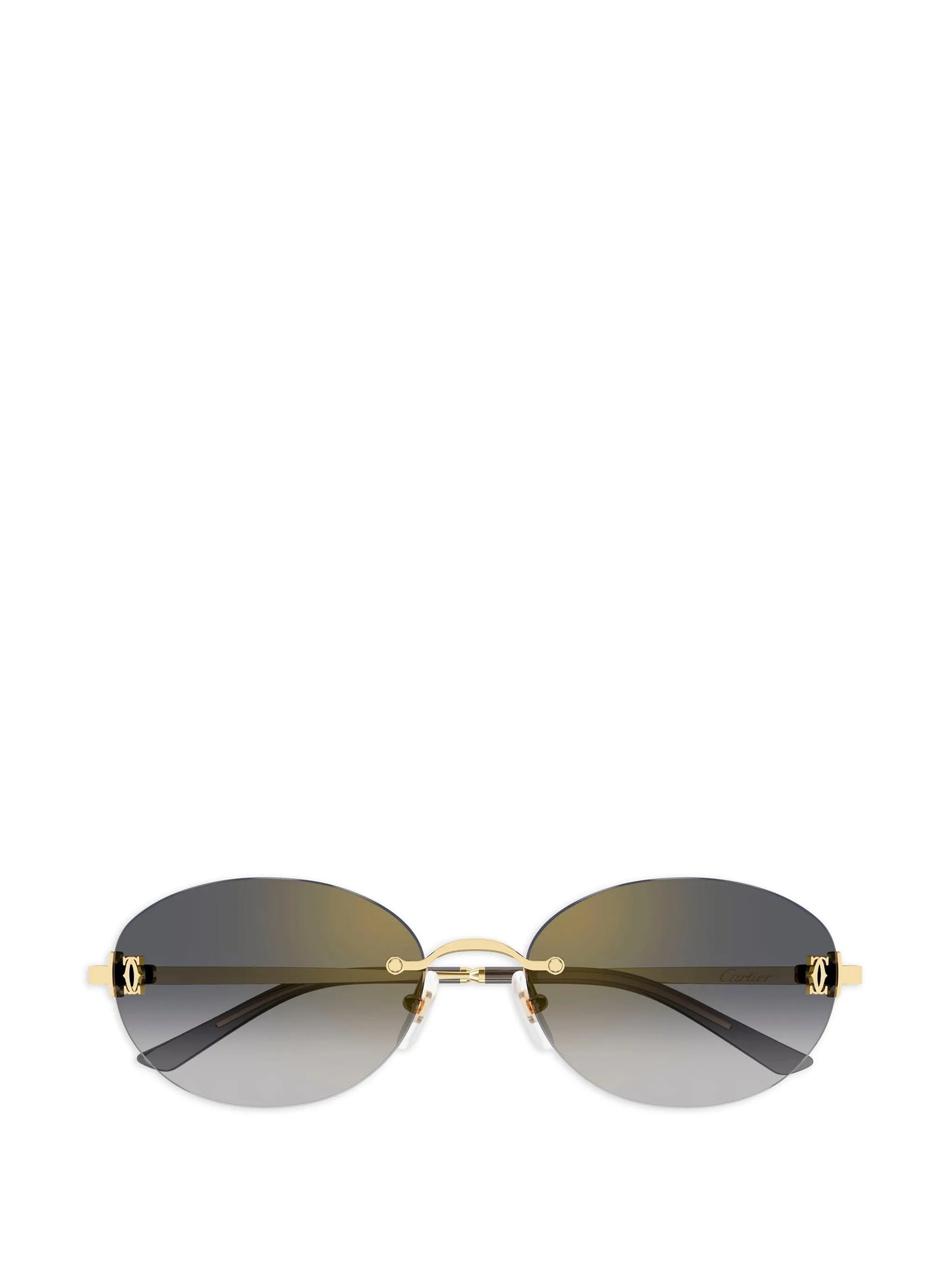 oval rimless sunglasses