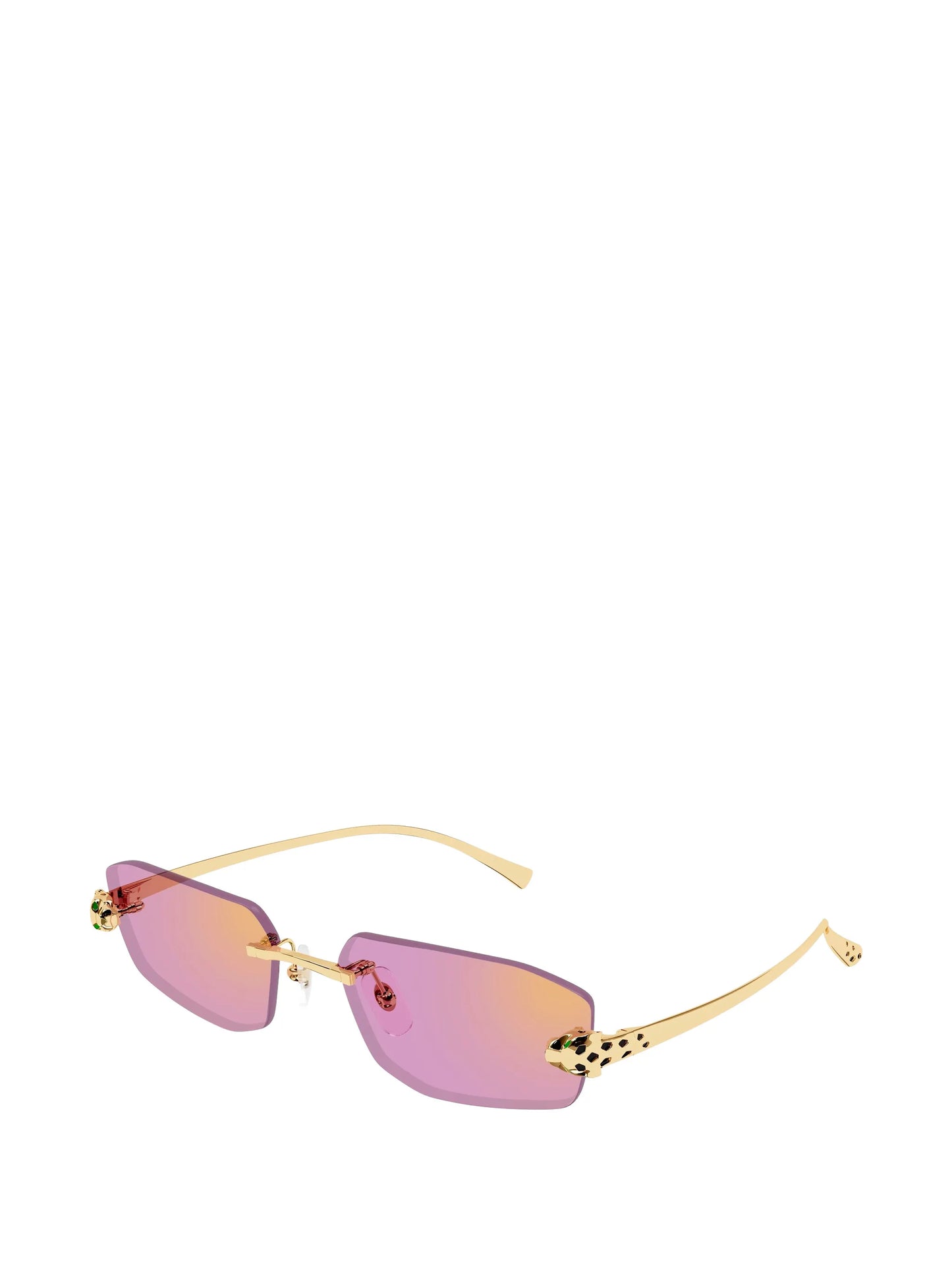 rectangle rimless sunglasses