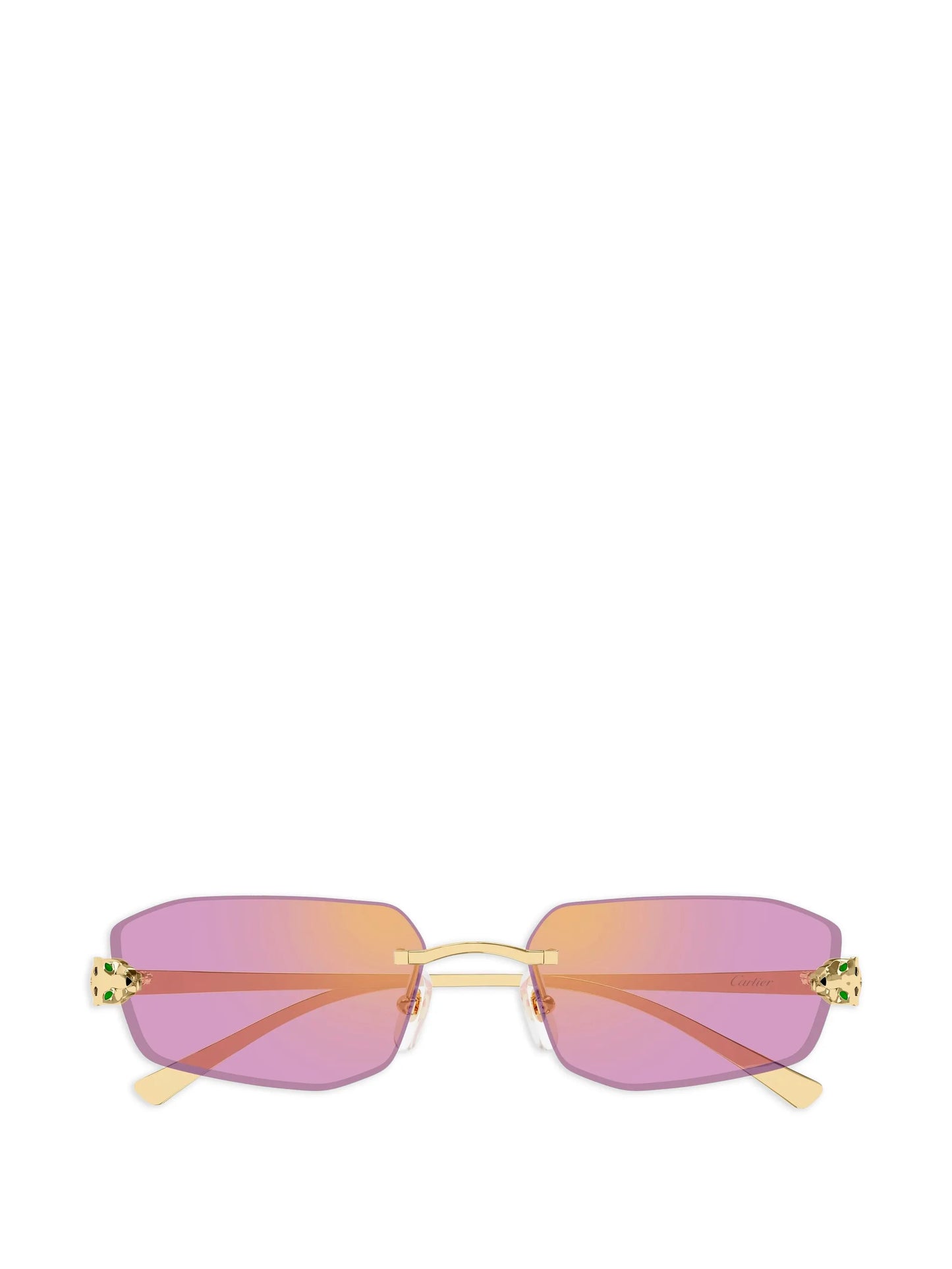 rectangle rimless sunglasses