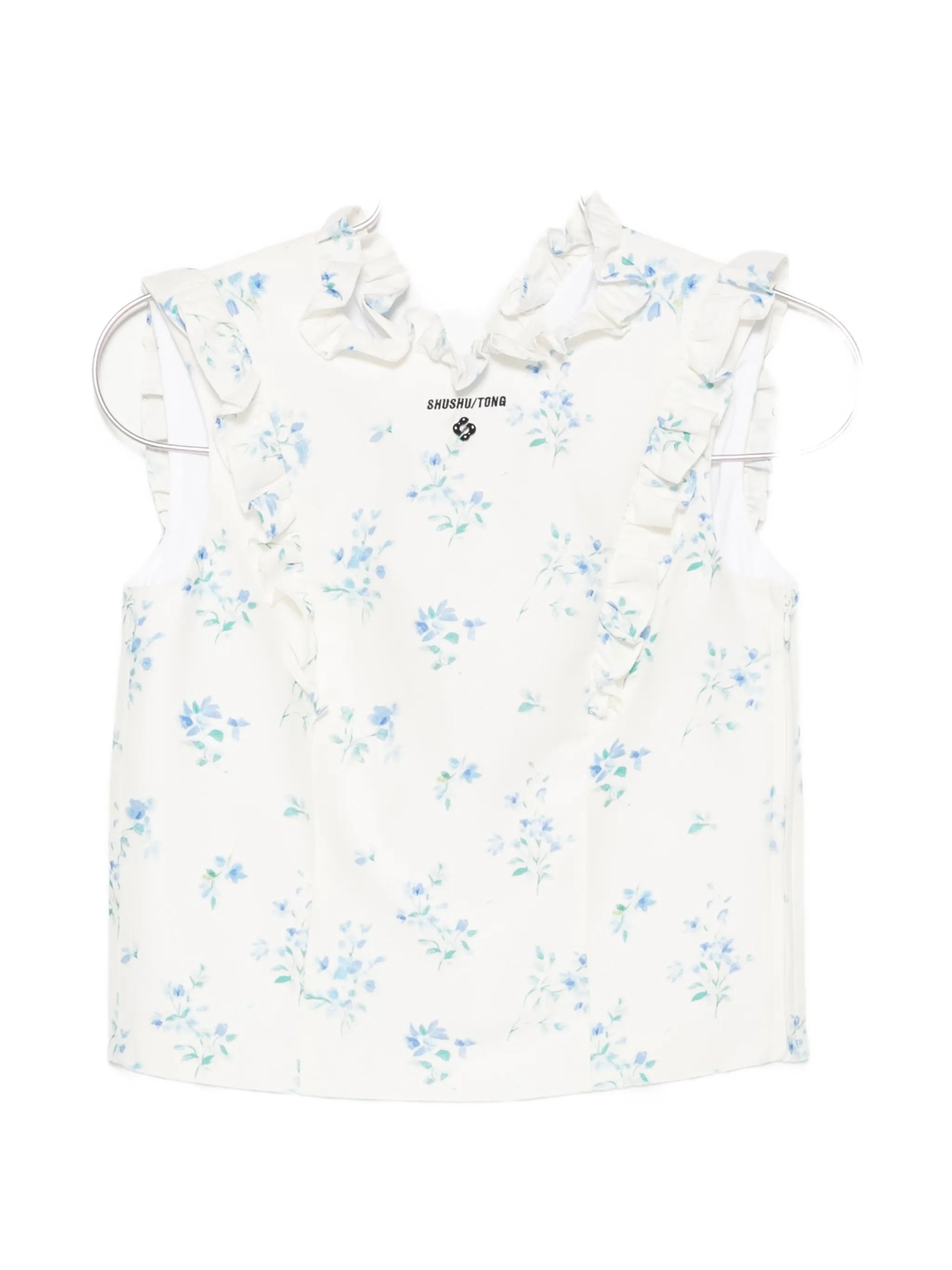 floral-print top