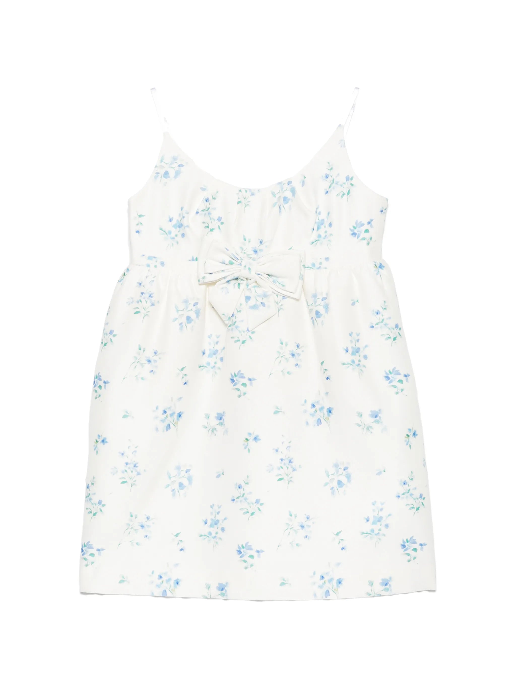 floral-print mini dress