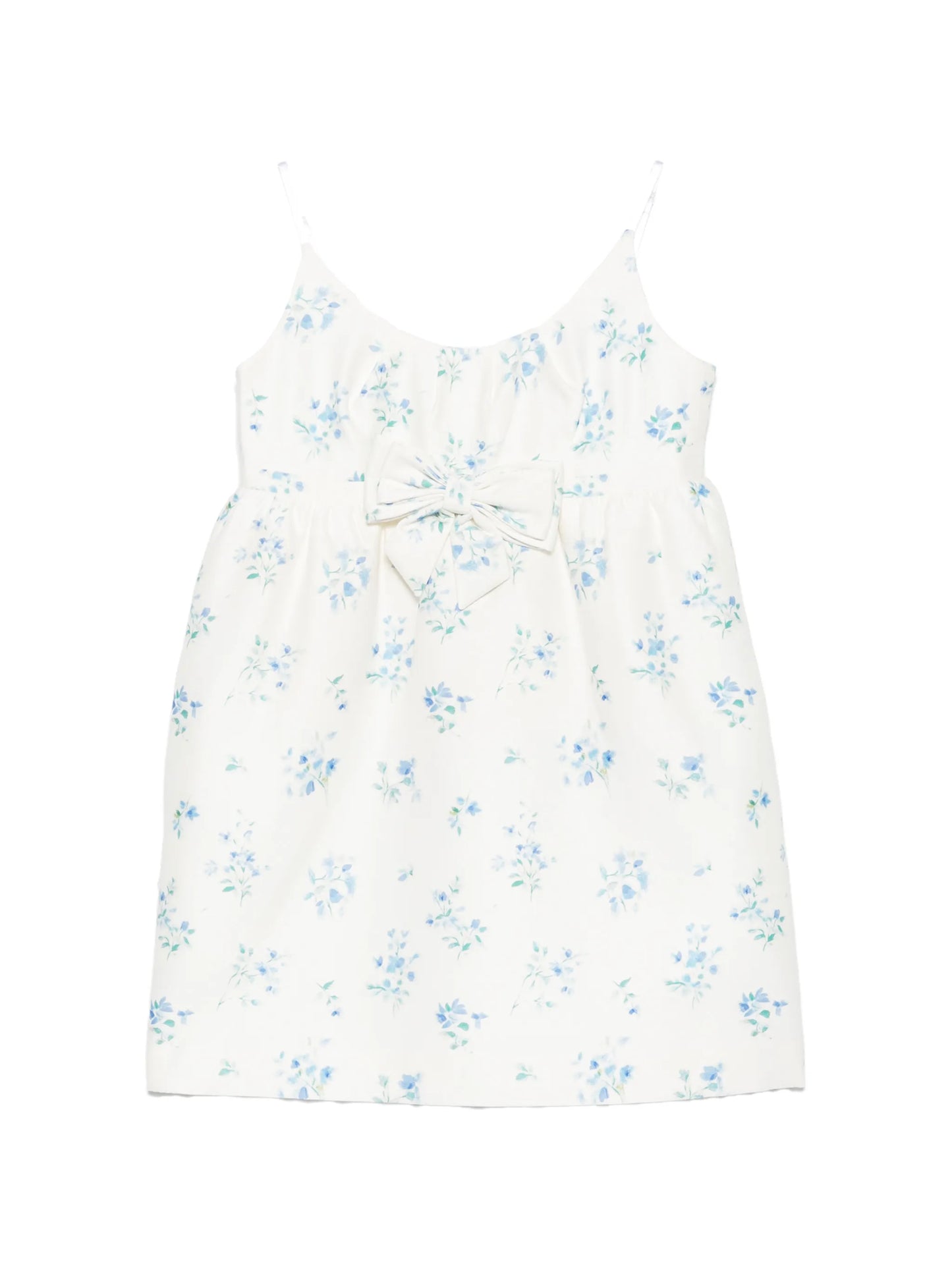 floral-print mini dress