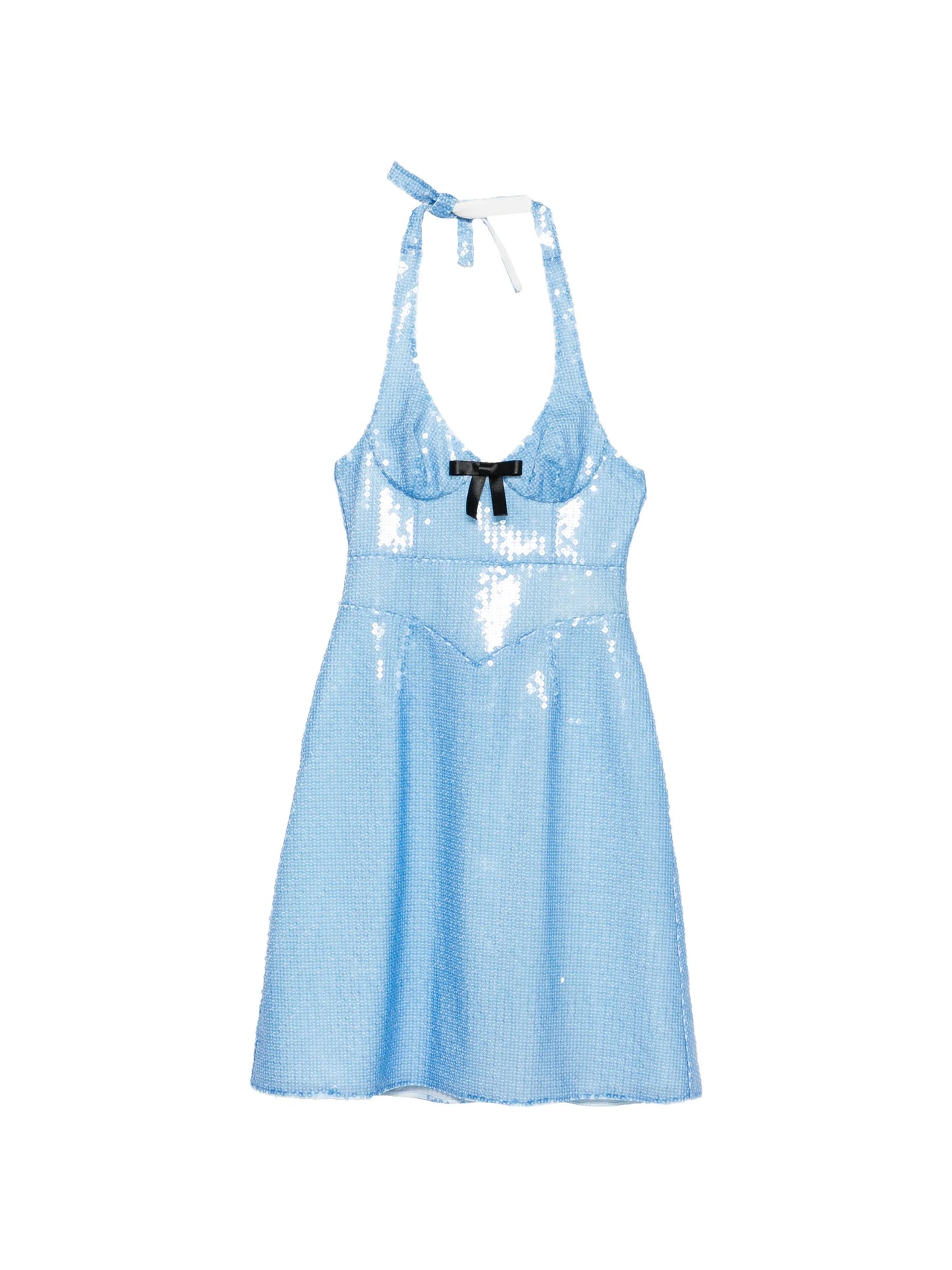 sequin-embellishment midi dress