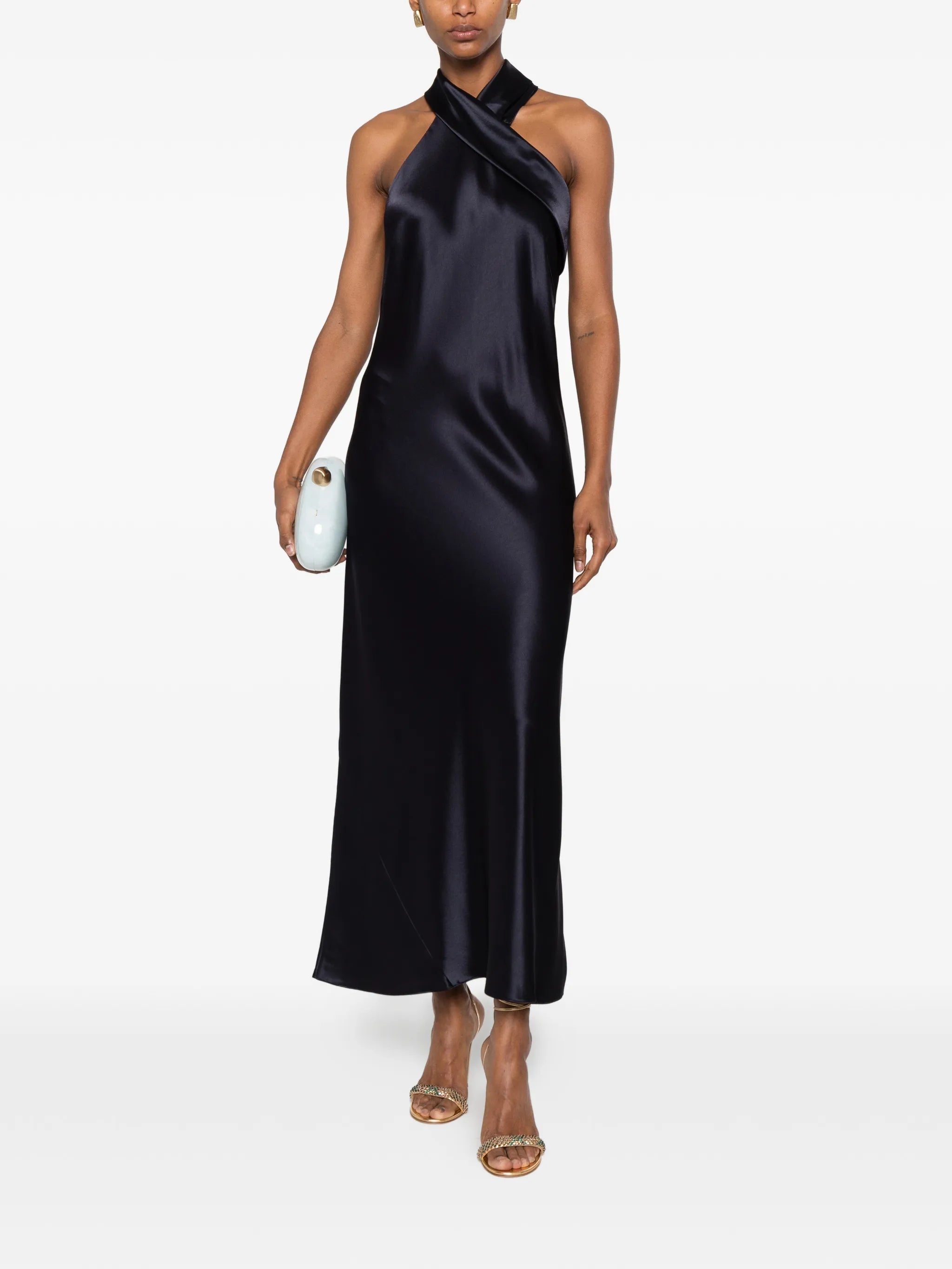 Pandora satin midi dress