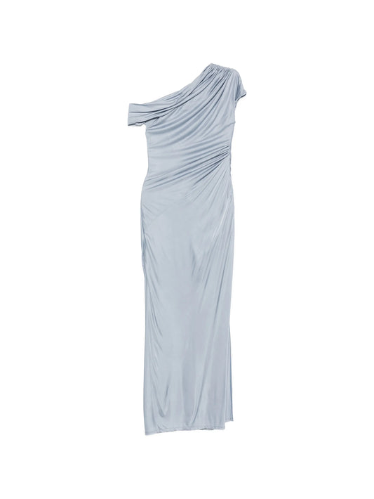 ruched off-shoulder dress