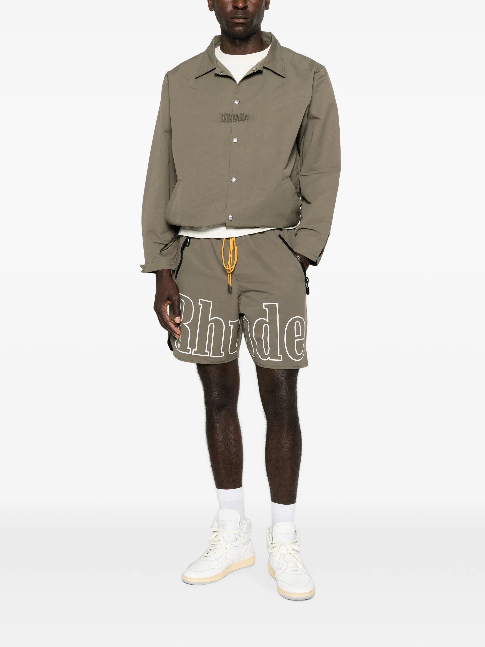 RHUDE logo coaches jacket