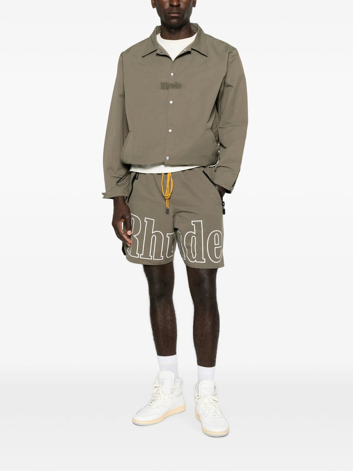 RHUDE logo coaches jacket