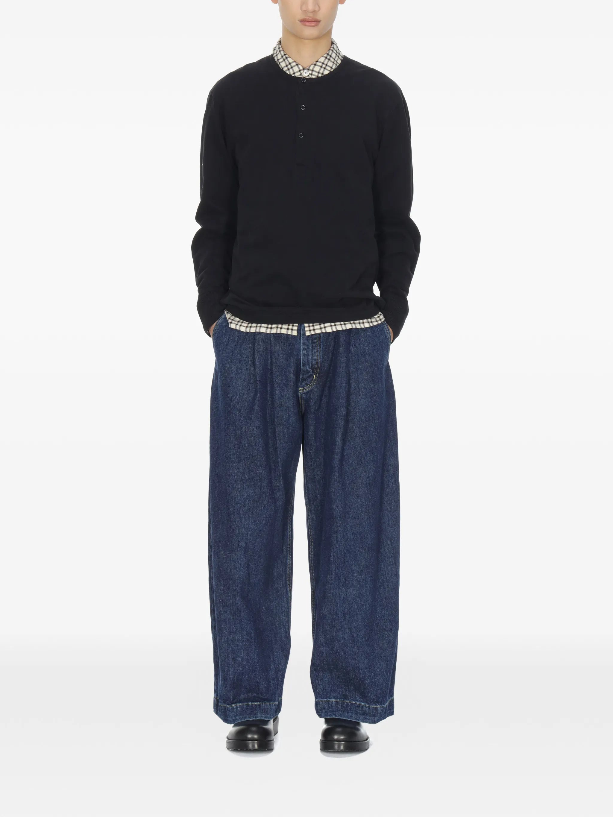 henley long-sleeve T-shirt