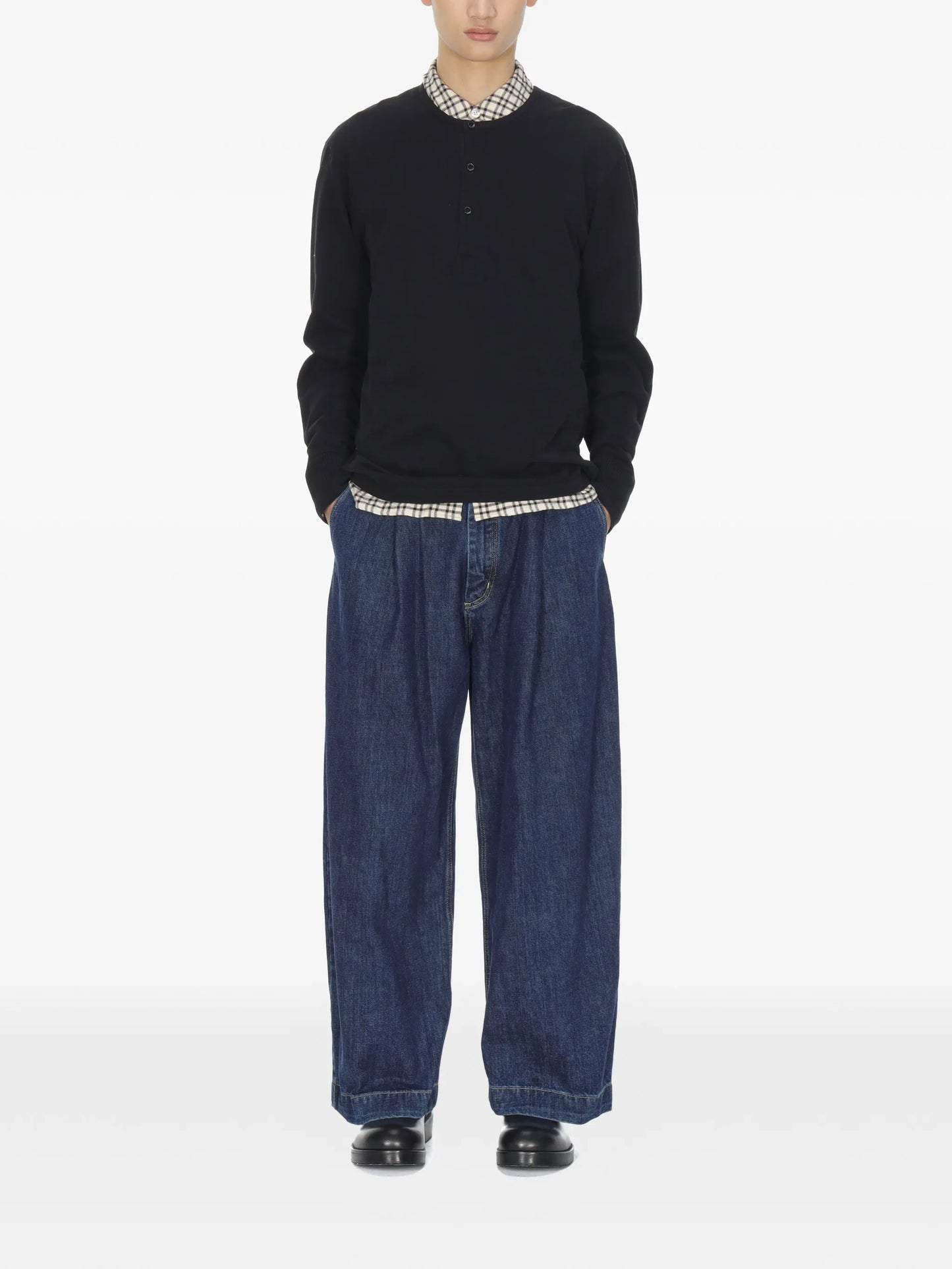 henley long-sleeve T-shirt