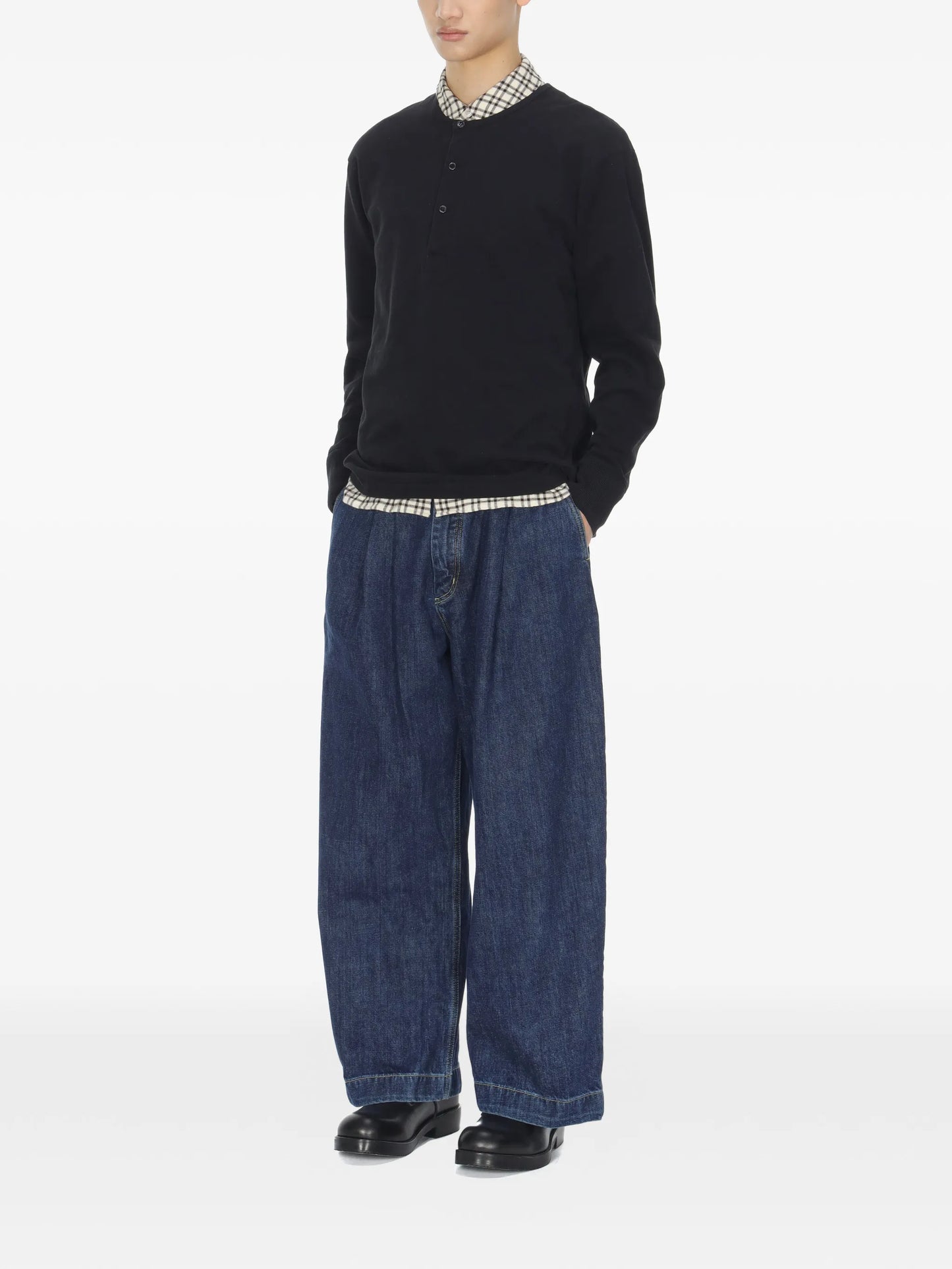 henley long-sleeve T-shirt