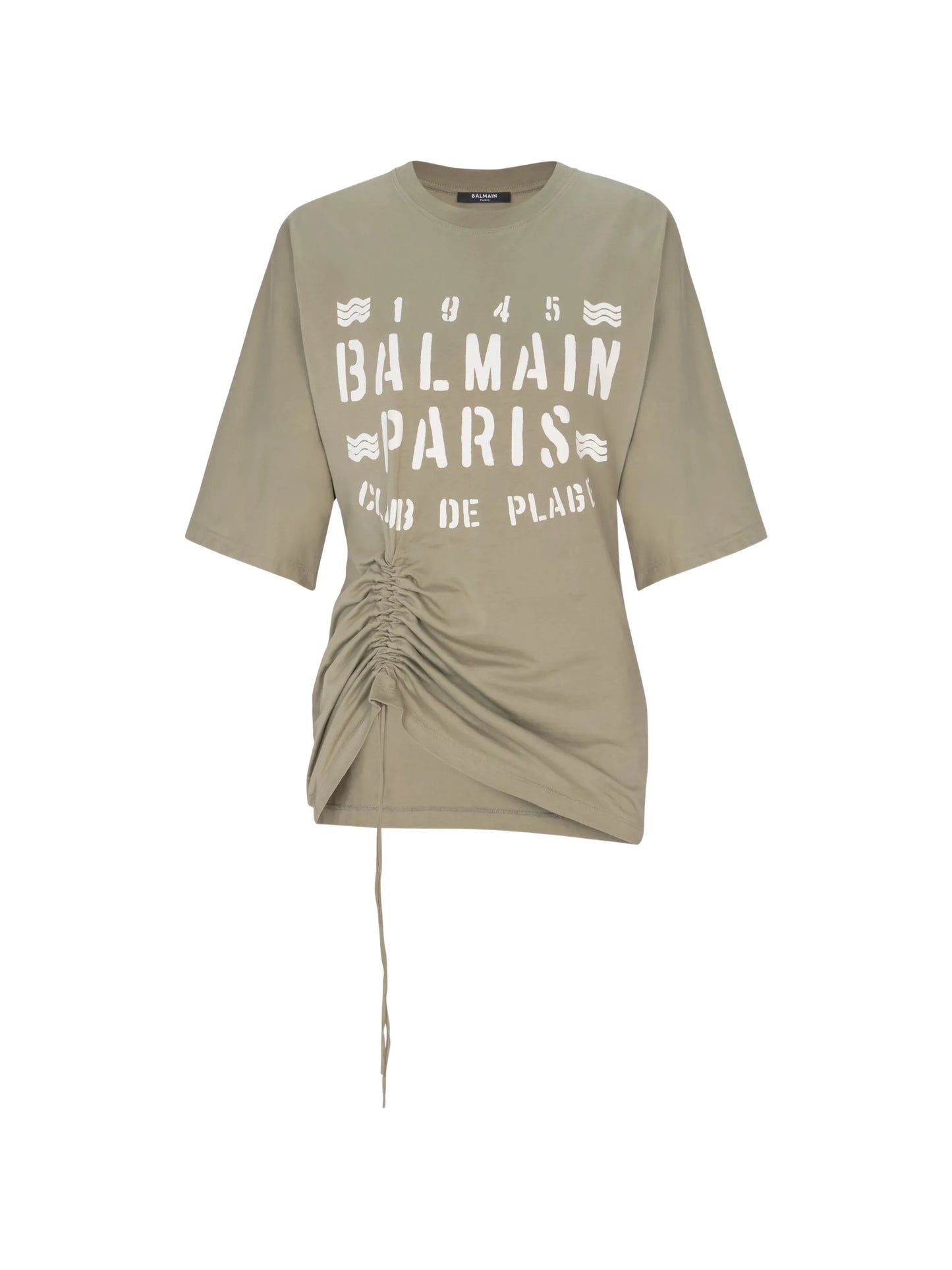 T-shirt with Balmain club print