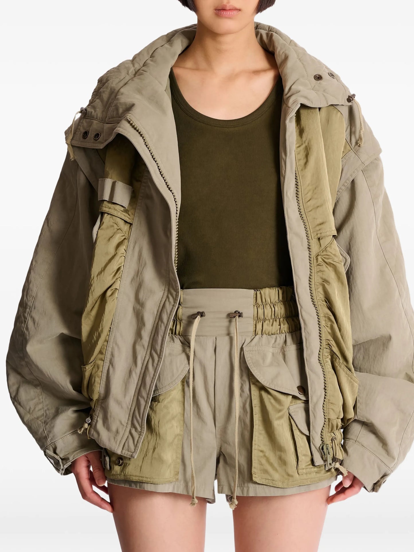 twill cotton bomber jacket