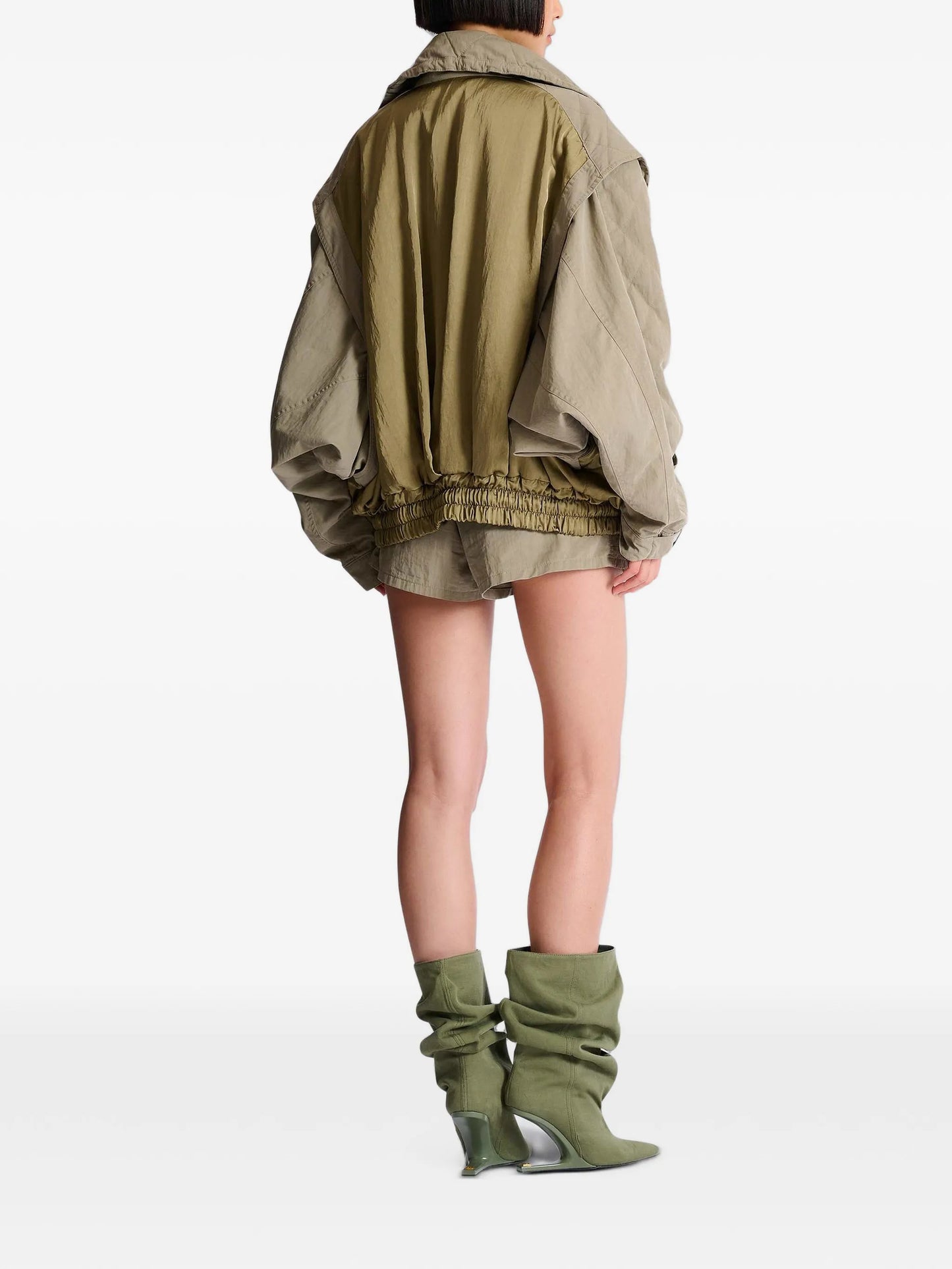 cotton and twill bomber jacket