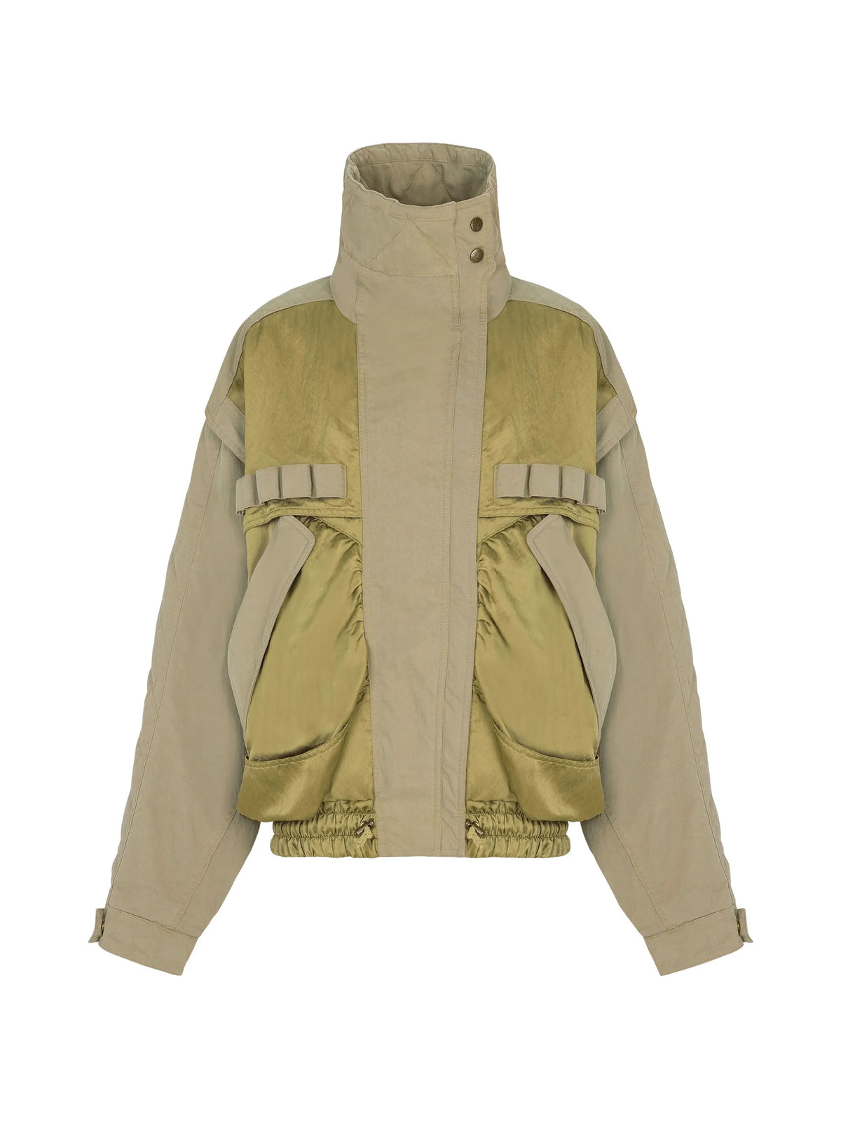 cotton and twill bomber jacket