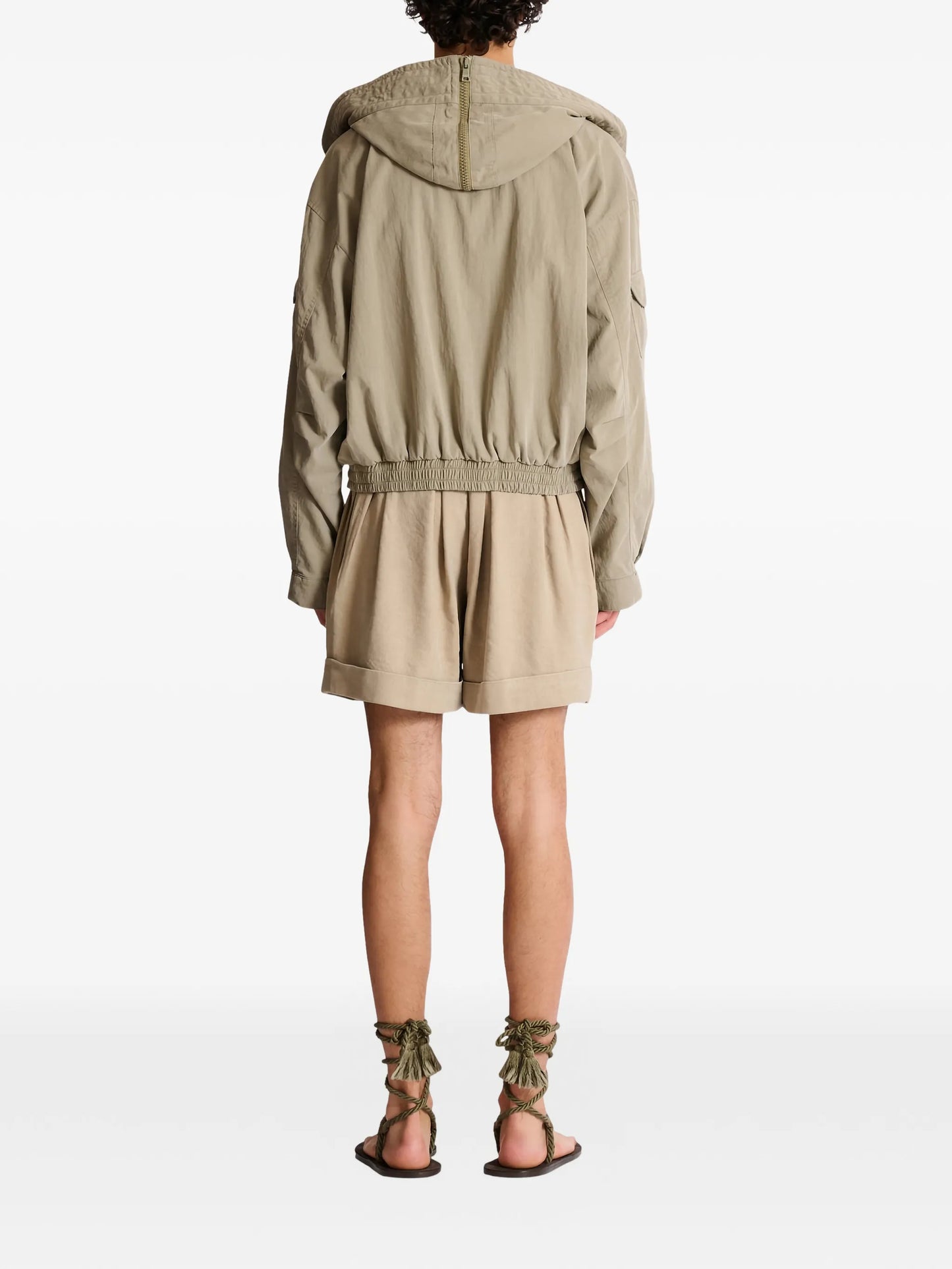 multi-pocket hooded jacket