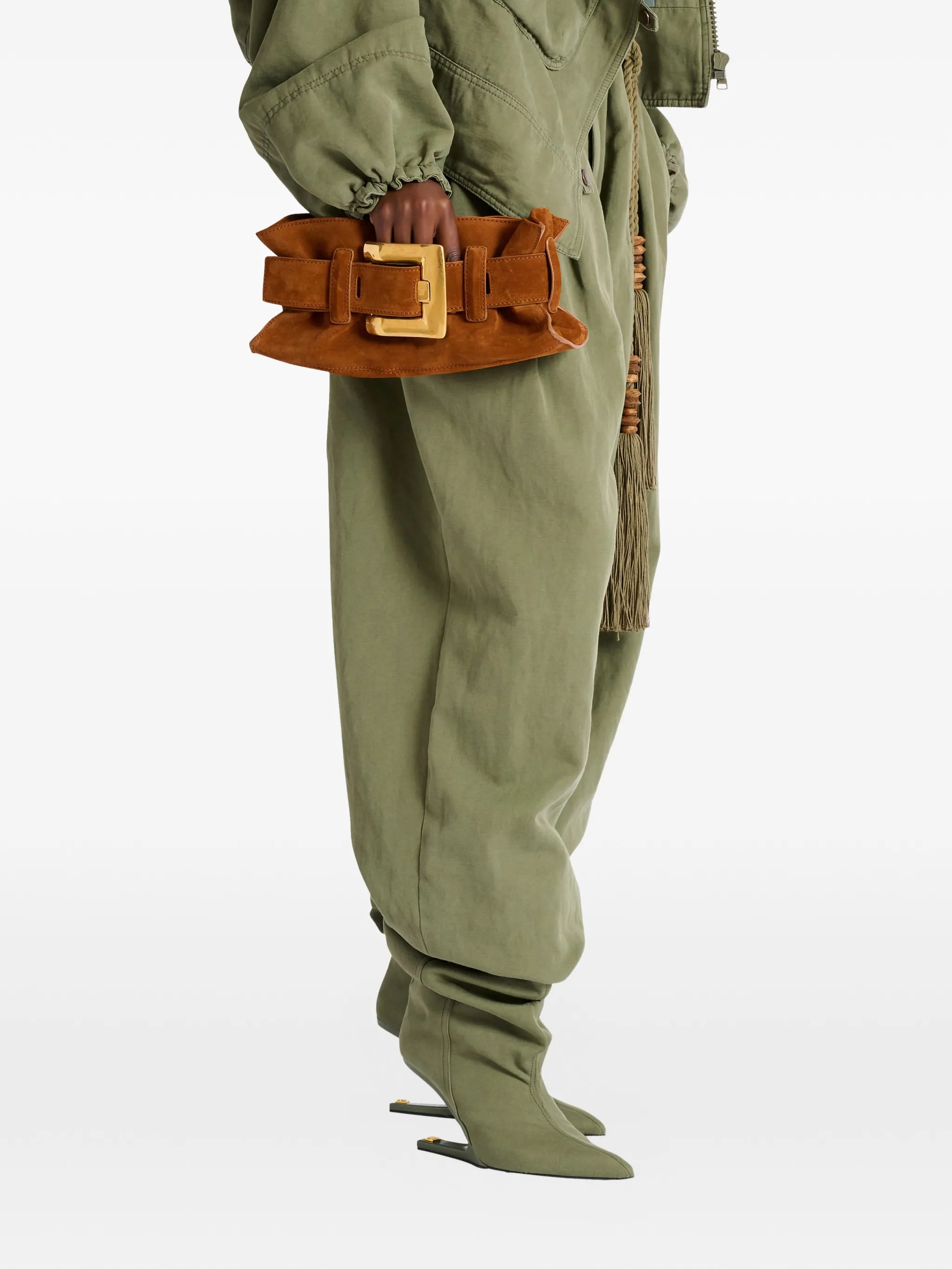 Anthem mini suede leather bag