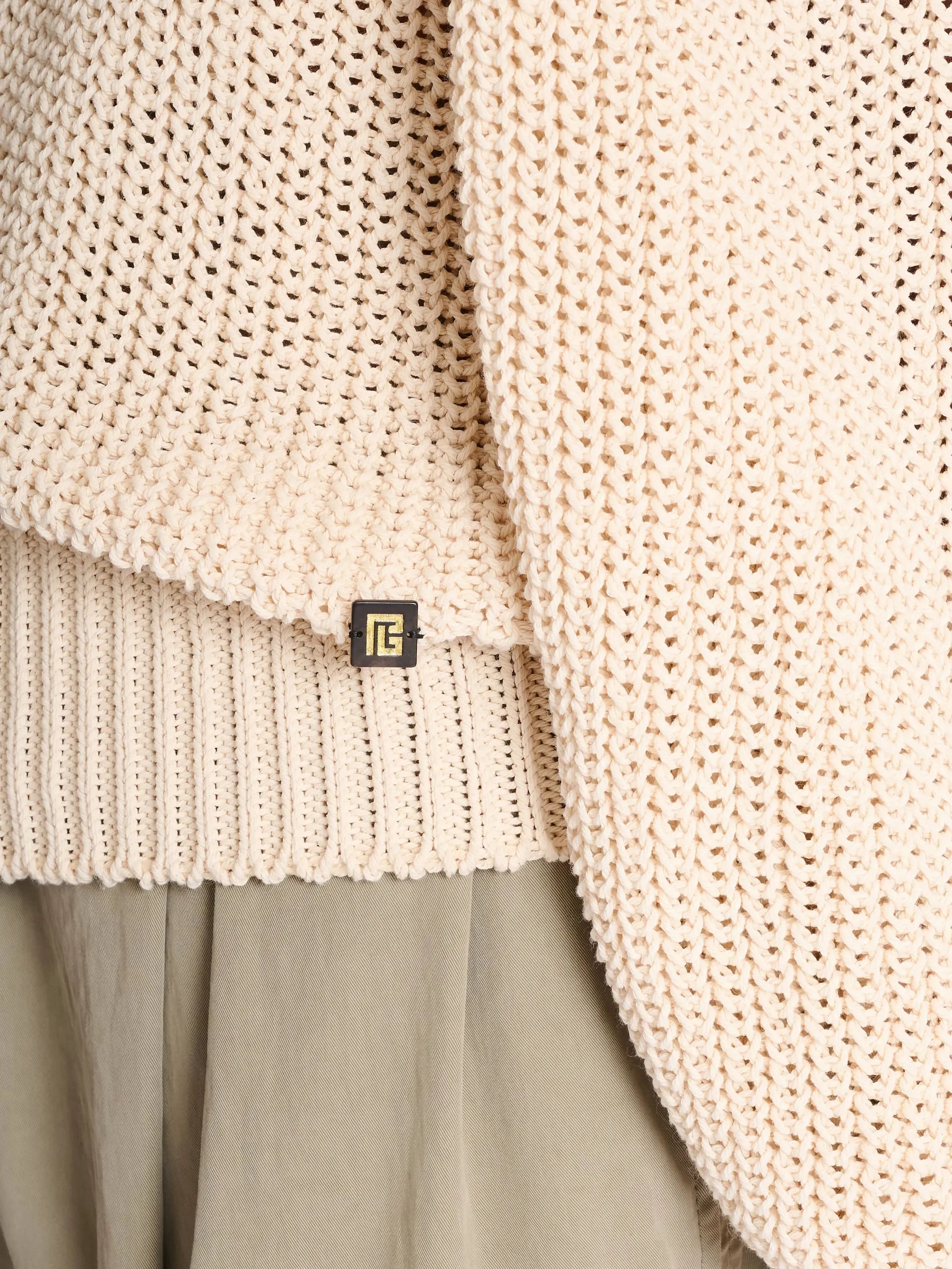 open-shoulder sweater