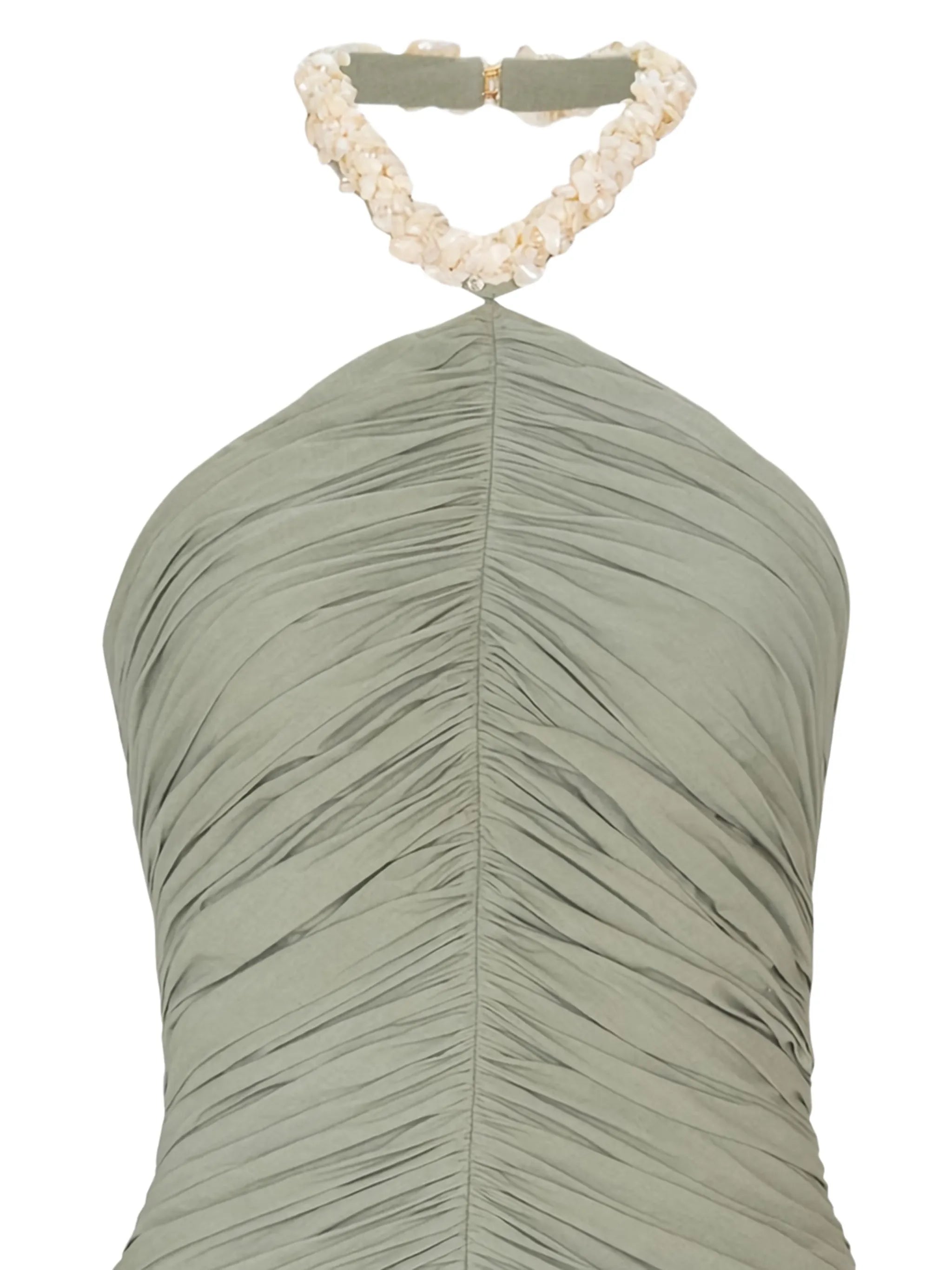 draped mini dress