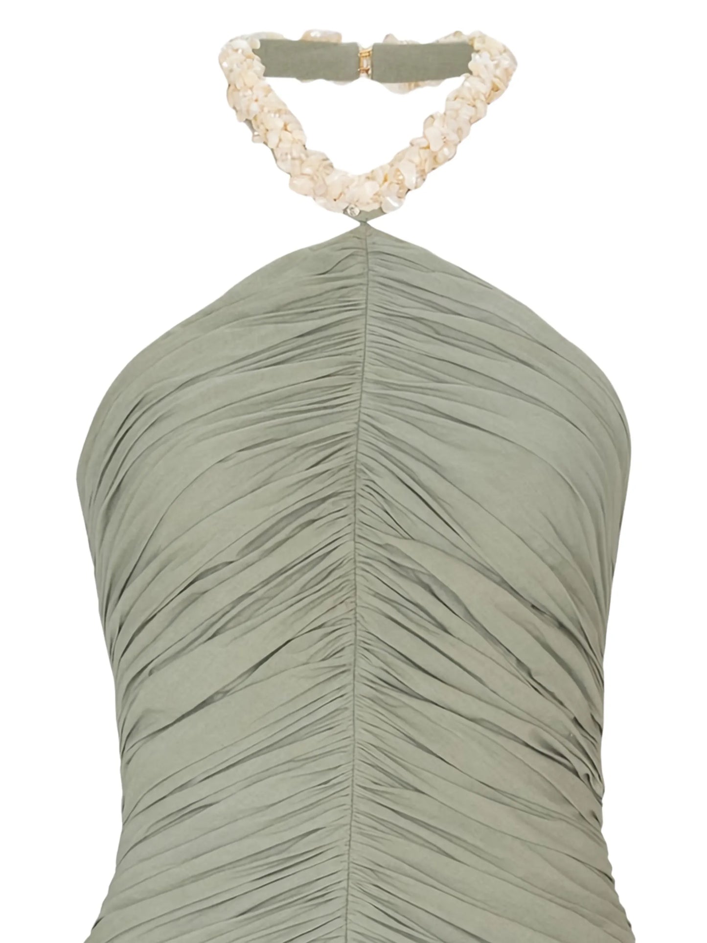 draped mini dress