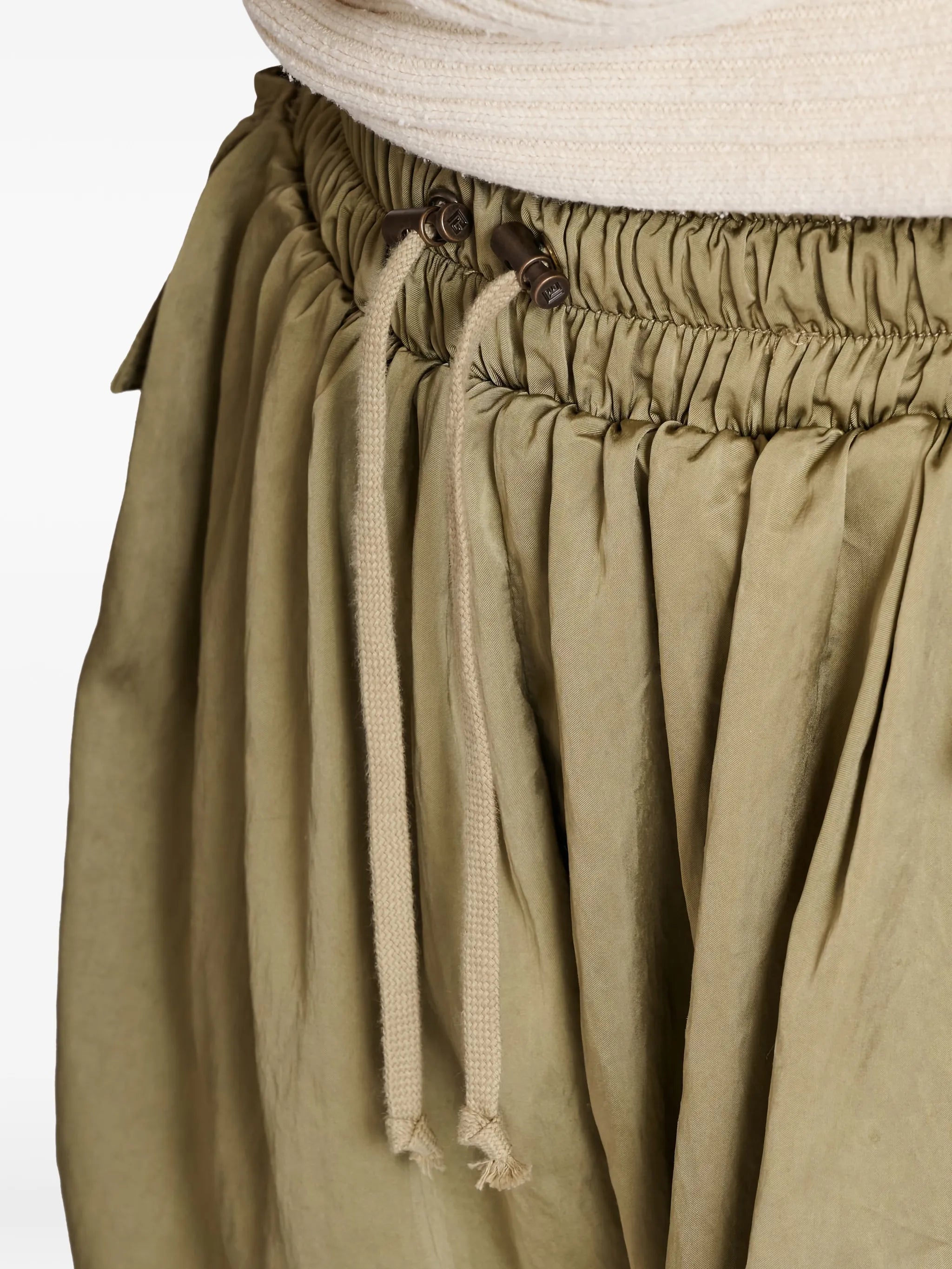 viscose twill shorts