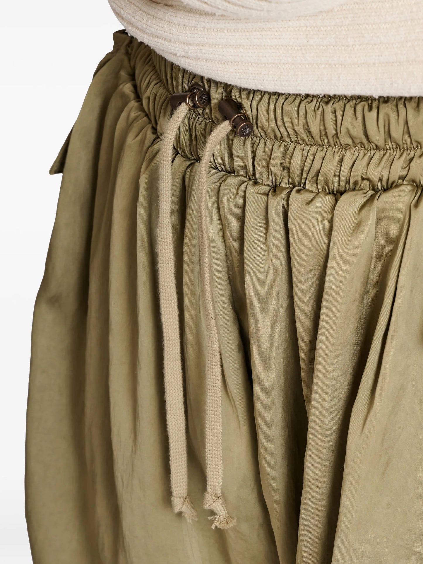 viscose twill shorts