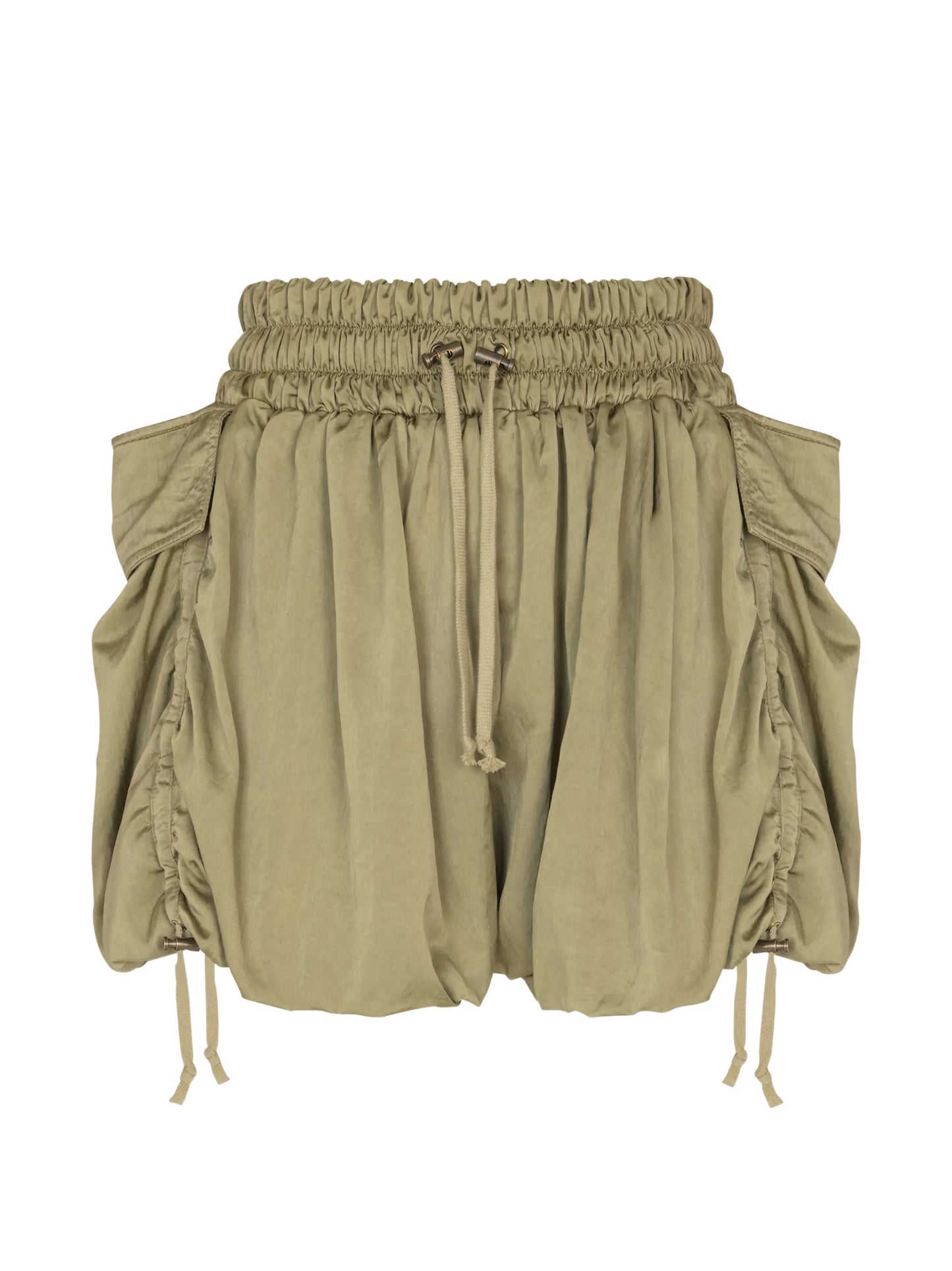 viscose twill shorts
