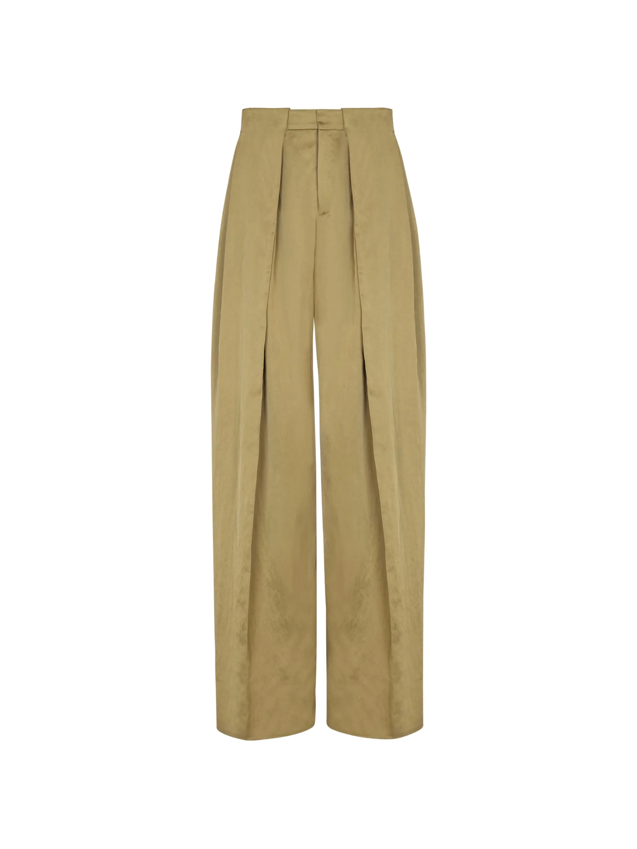 knife-pleats tailored trousers