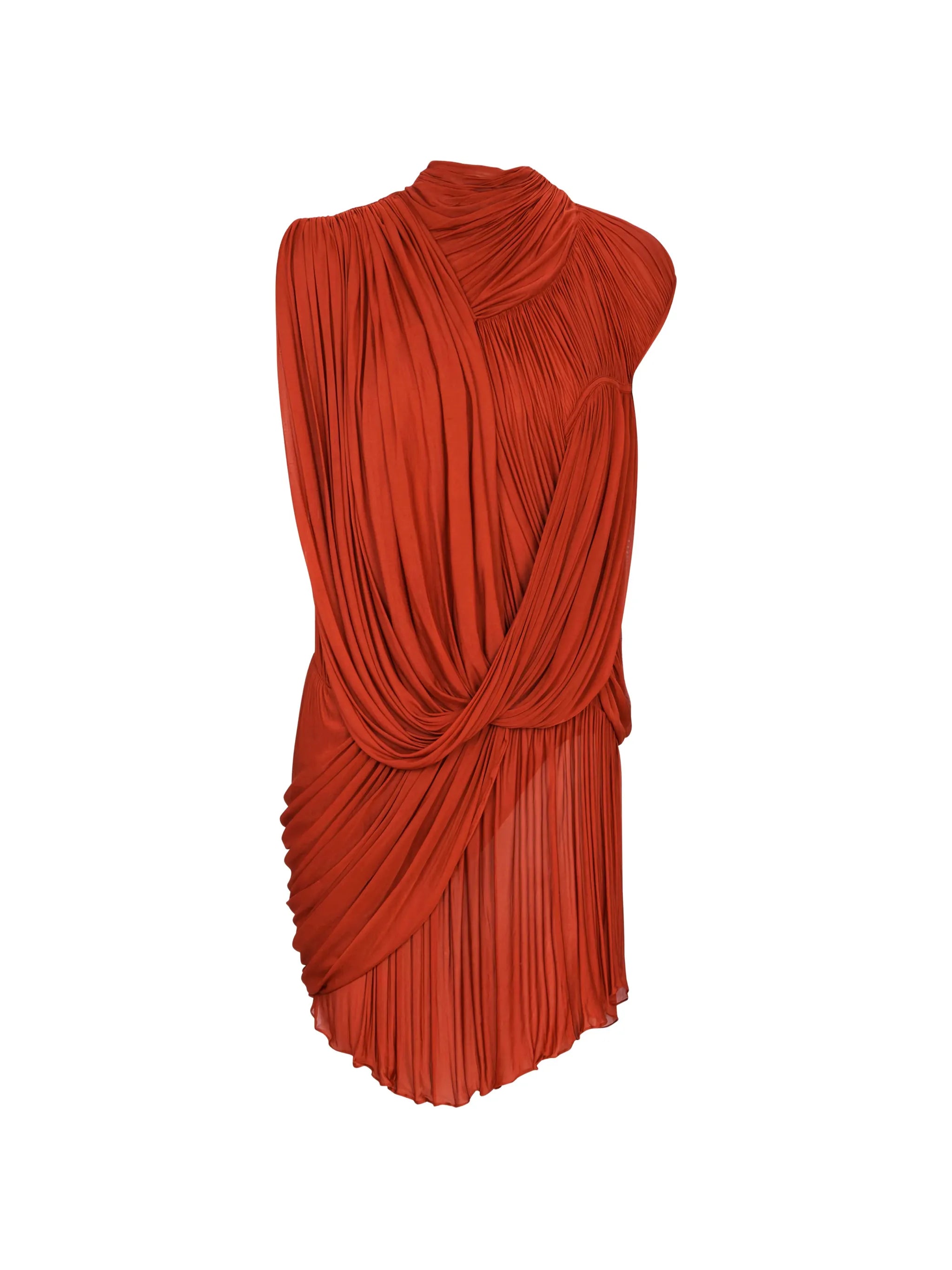 draped flowing dress
