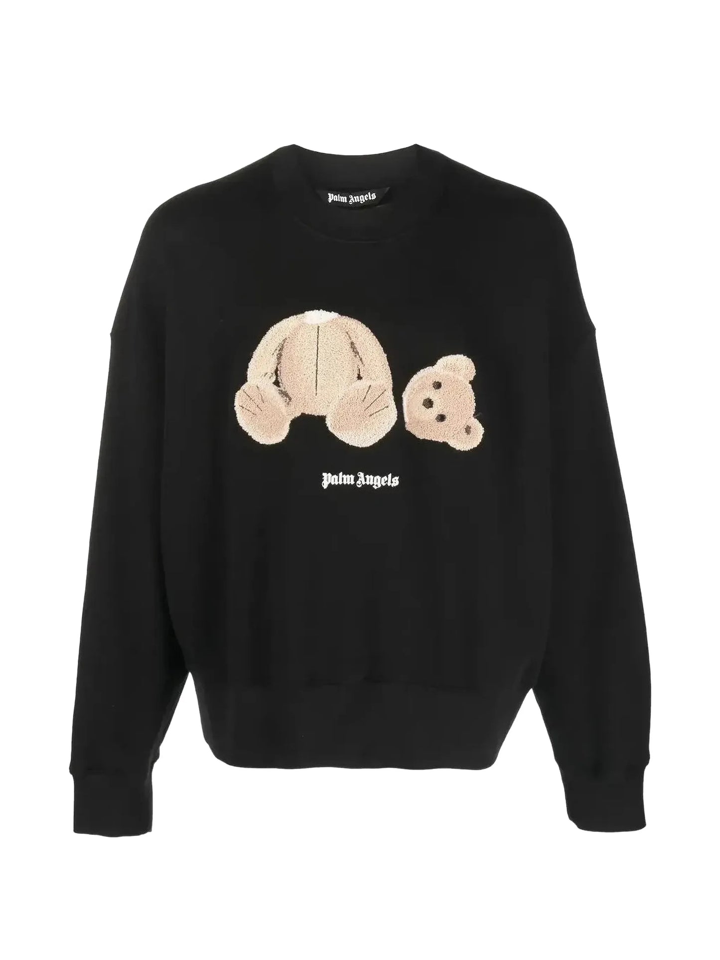 embroidery crew-neck sweatshirt