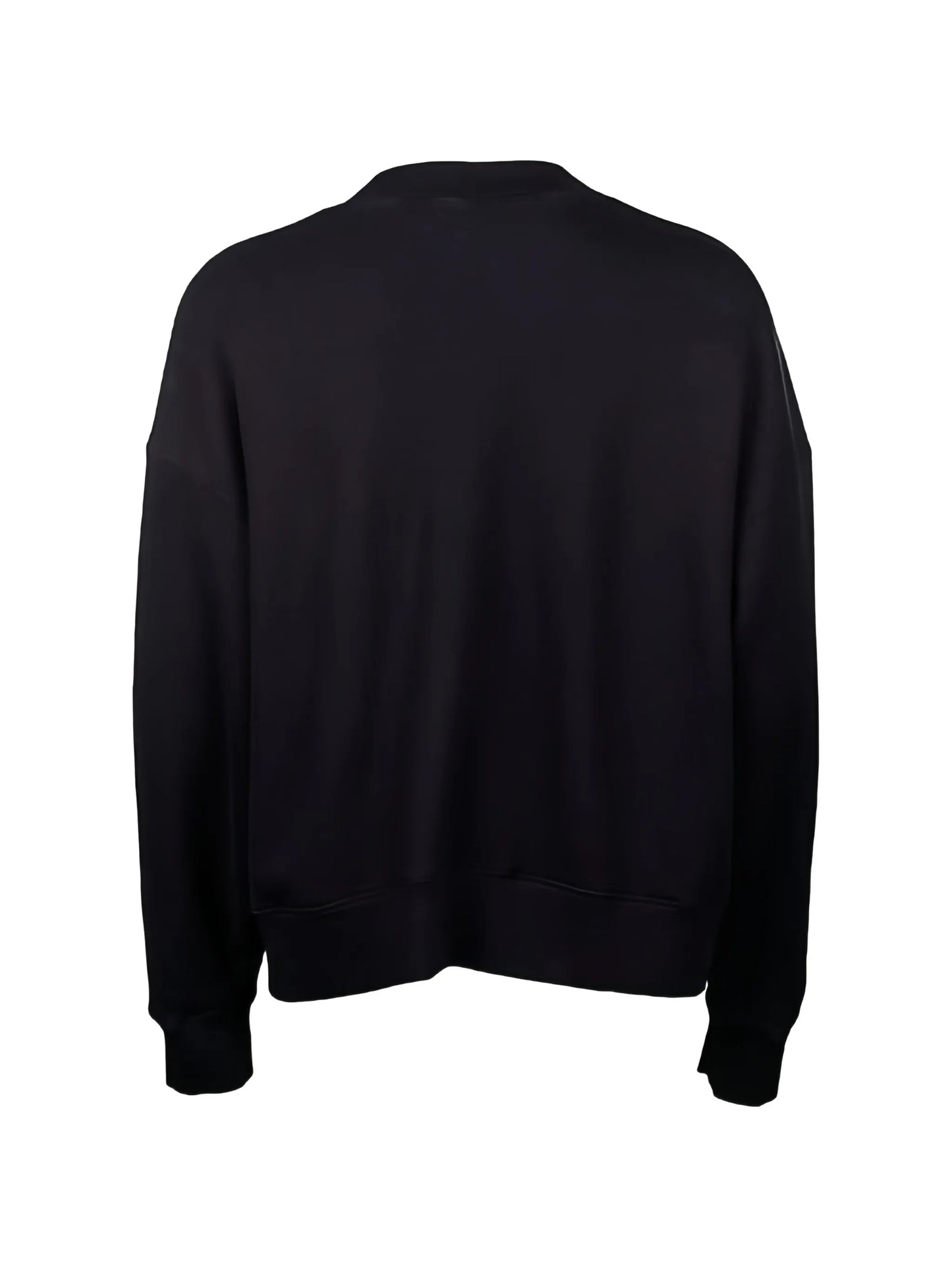 embroidery crew-neck sweatshirt