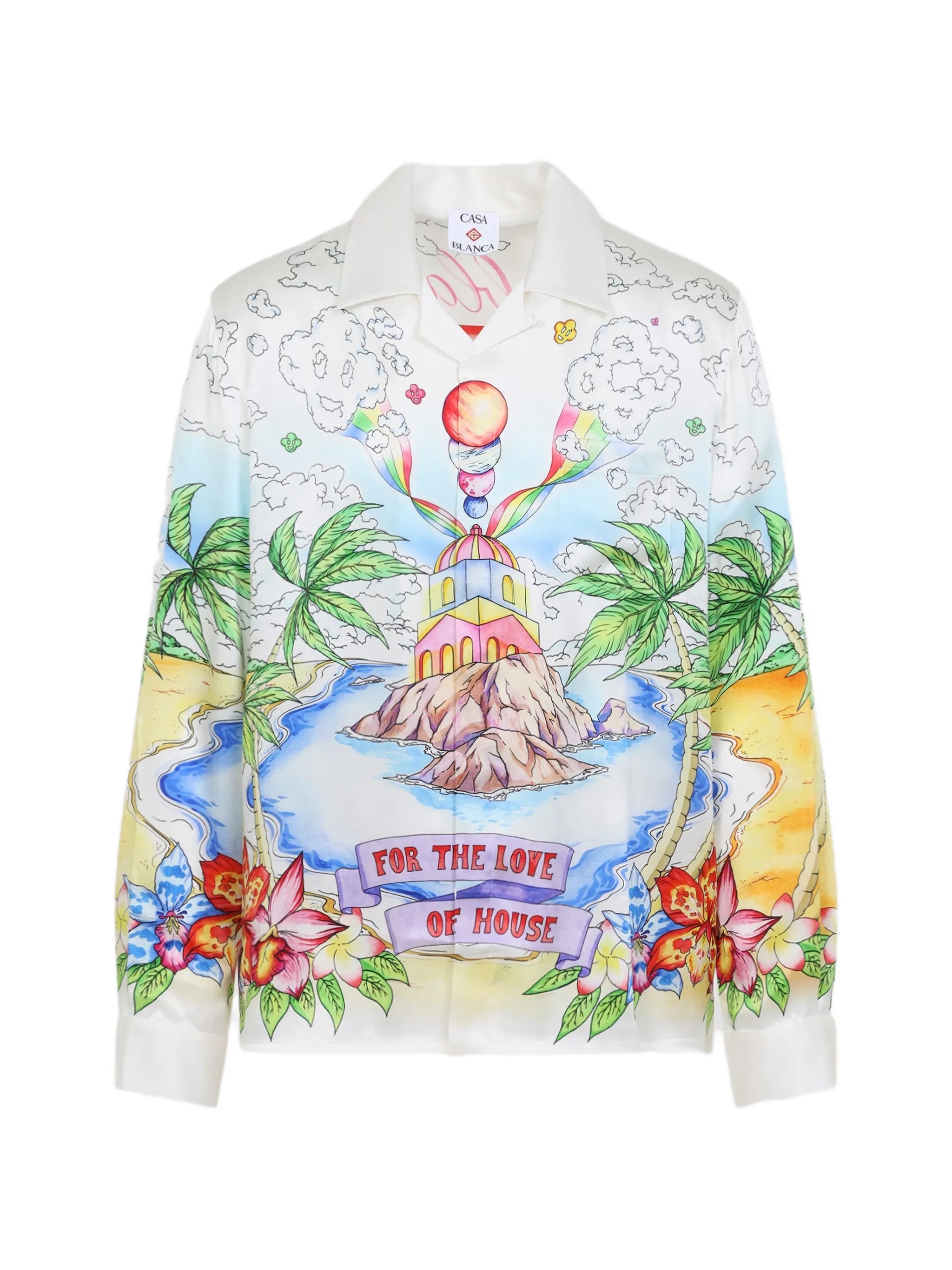 printed long-sleeve shirt