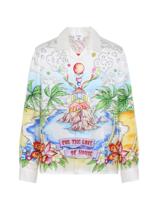 printed long-sleeve shirt