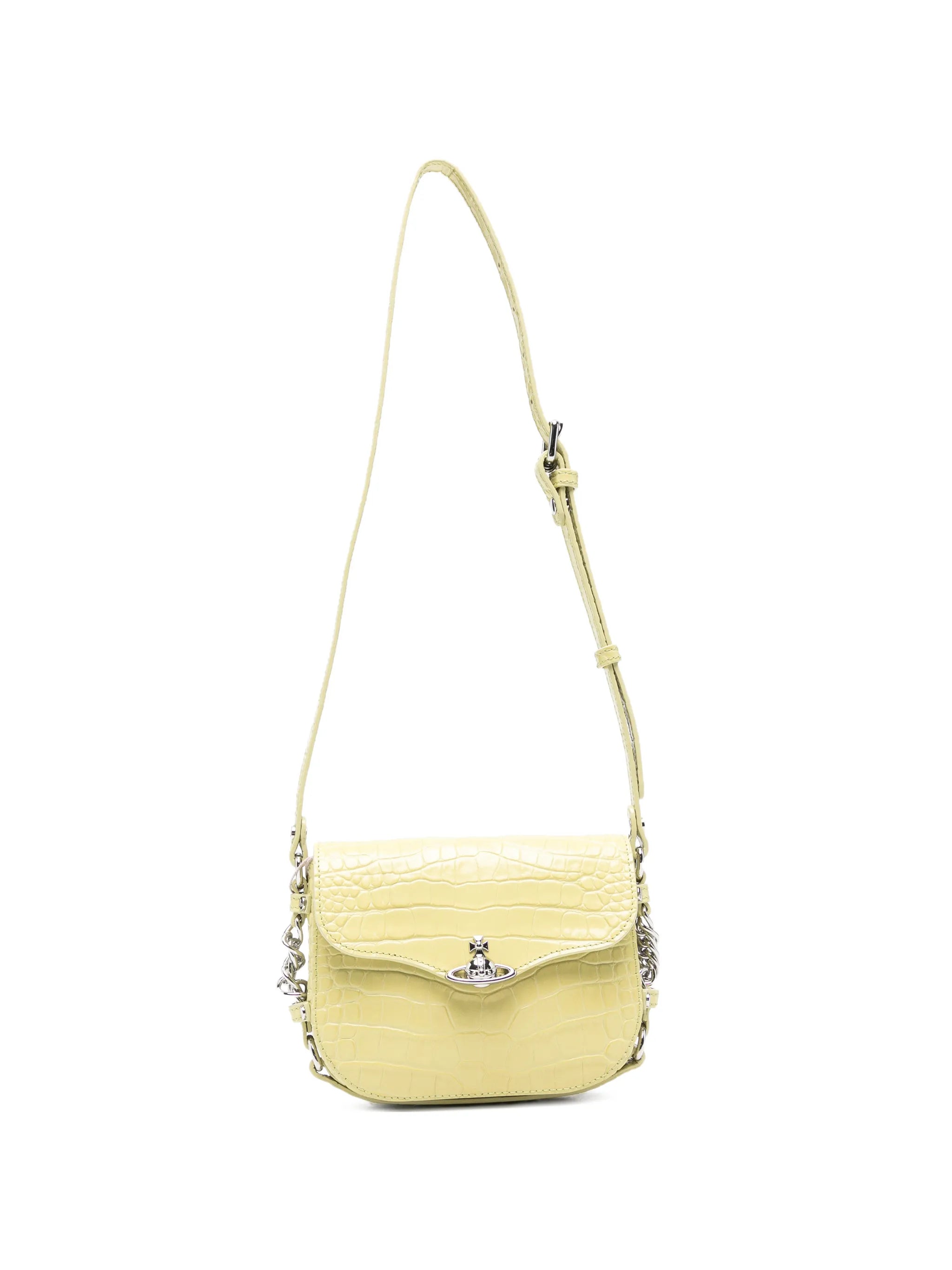 Hunter croc-embossed mini crossbody bag