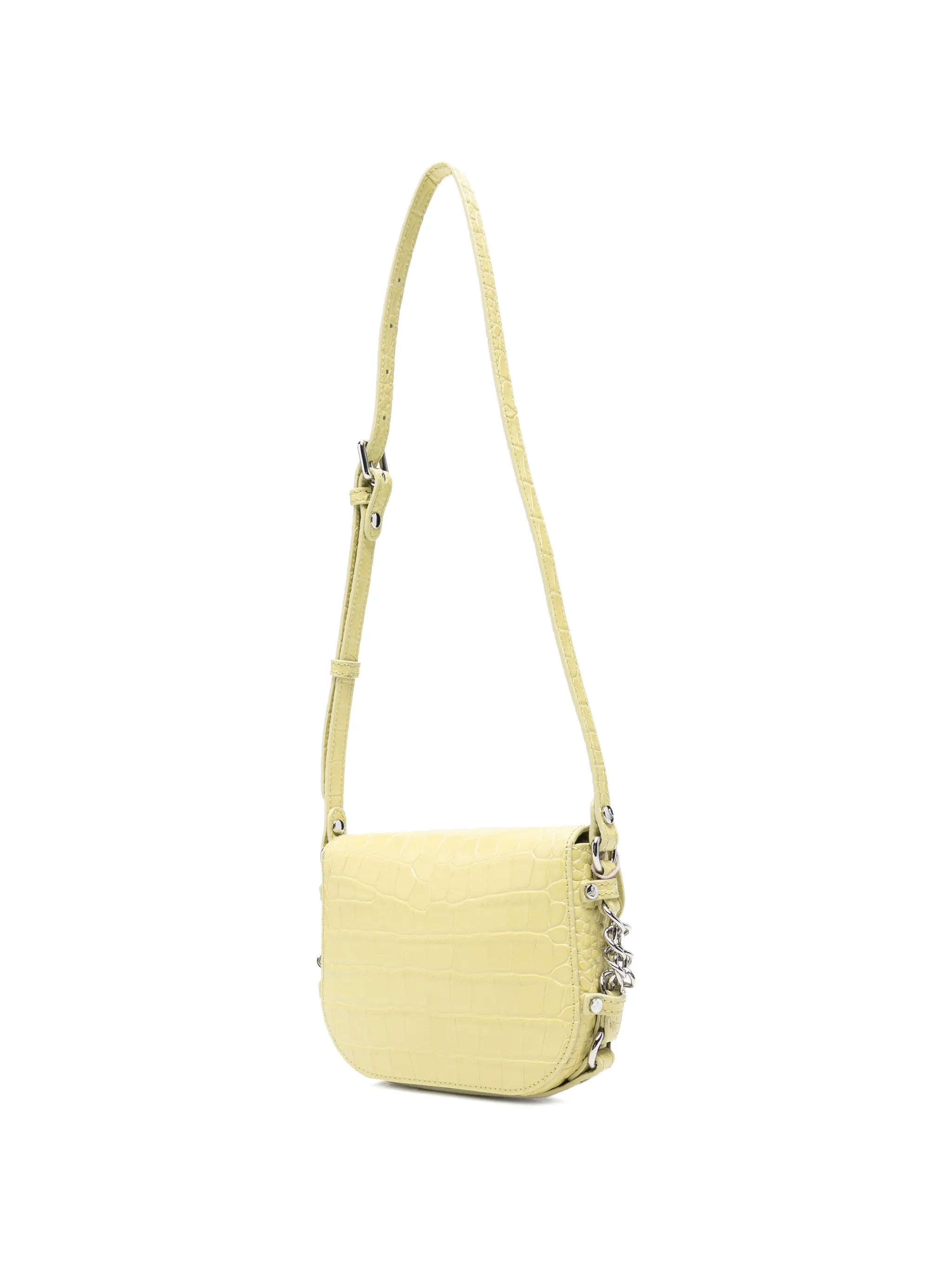 Hunter croc-embossed mini crossbody bag