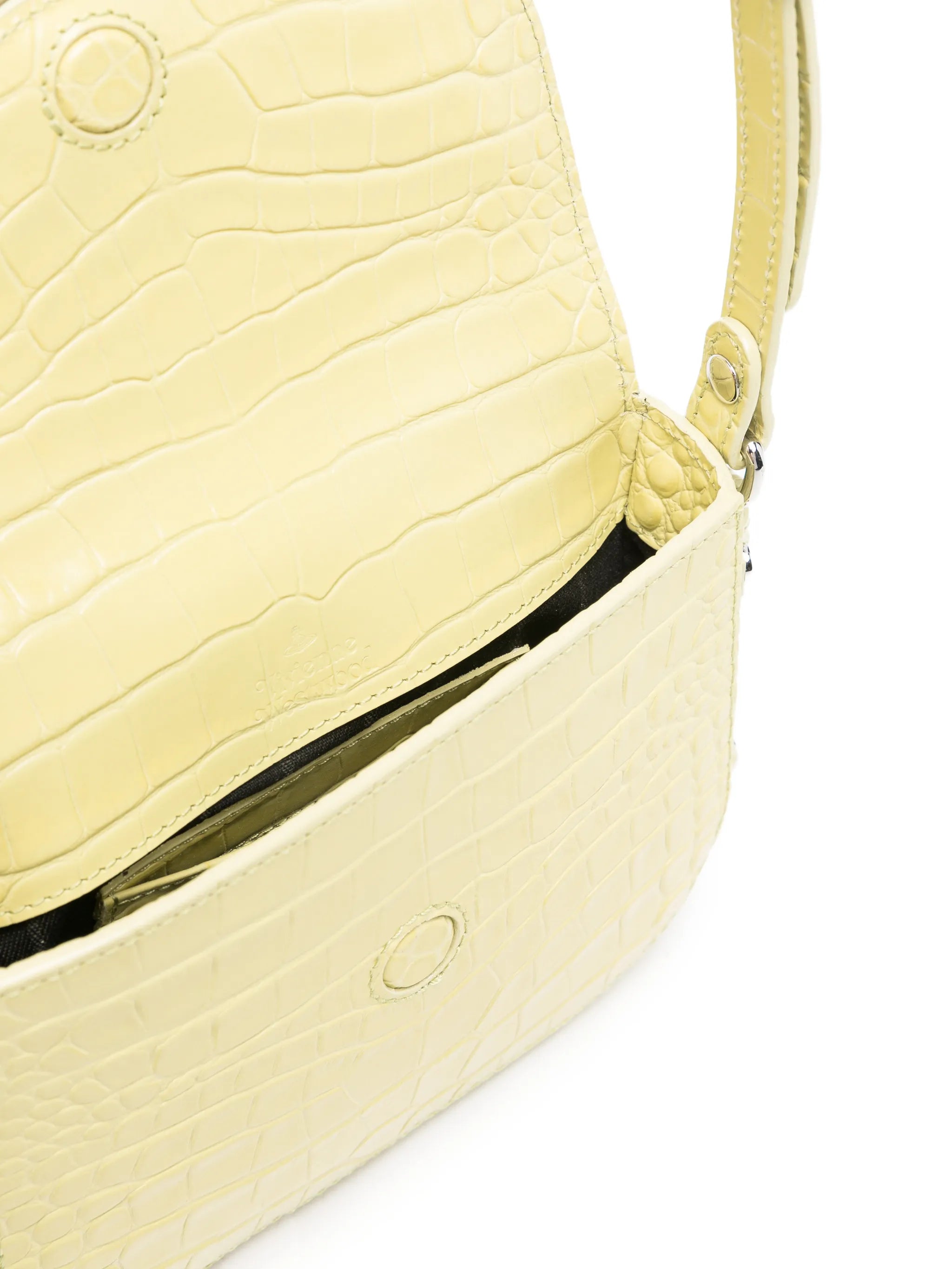 Hunter croc-embossed mini crossbody bag